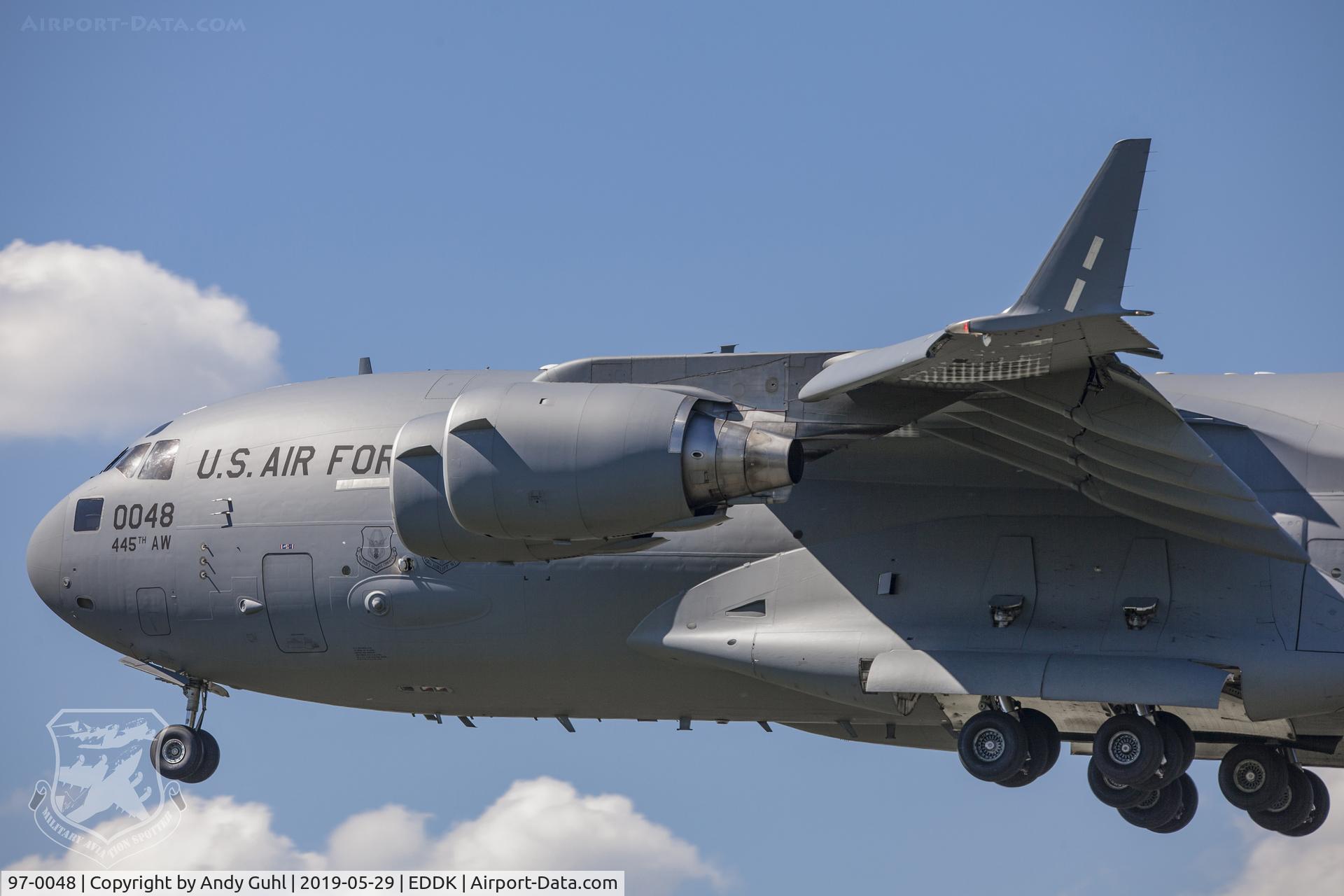 97-0048, 1997 Boeing C-17A Globemaster III C/N P-48, oeing C-17A Globemaster III