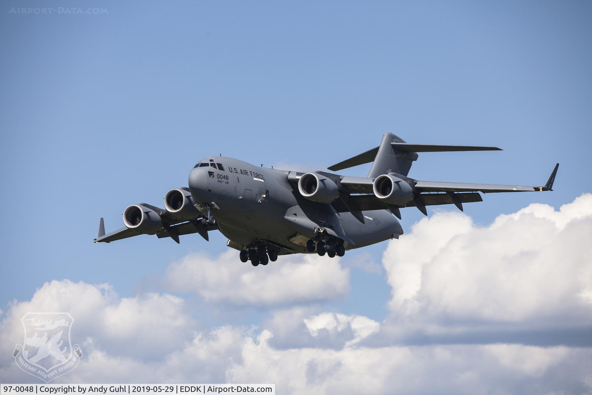 97-0048, 1997 Boeing C-17A Globemaster III C/N P-48, C-17A Globemaster