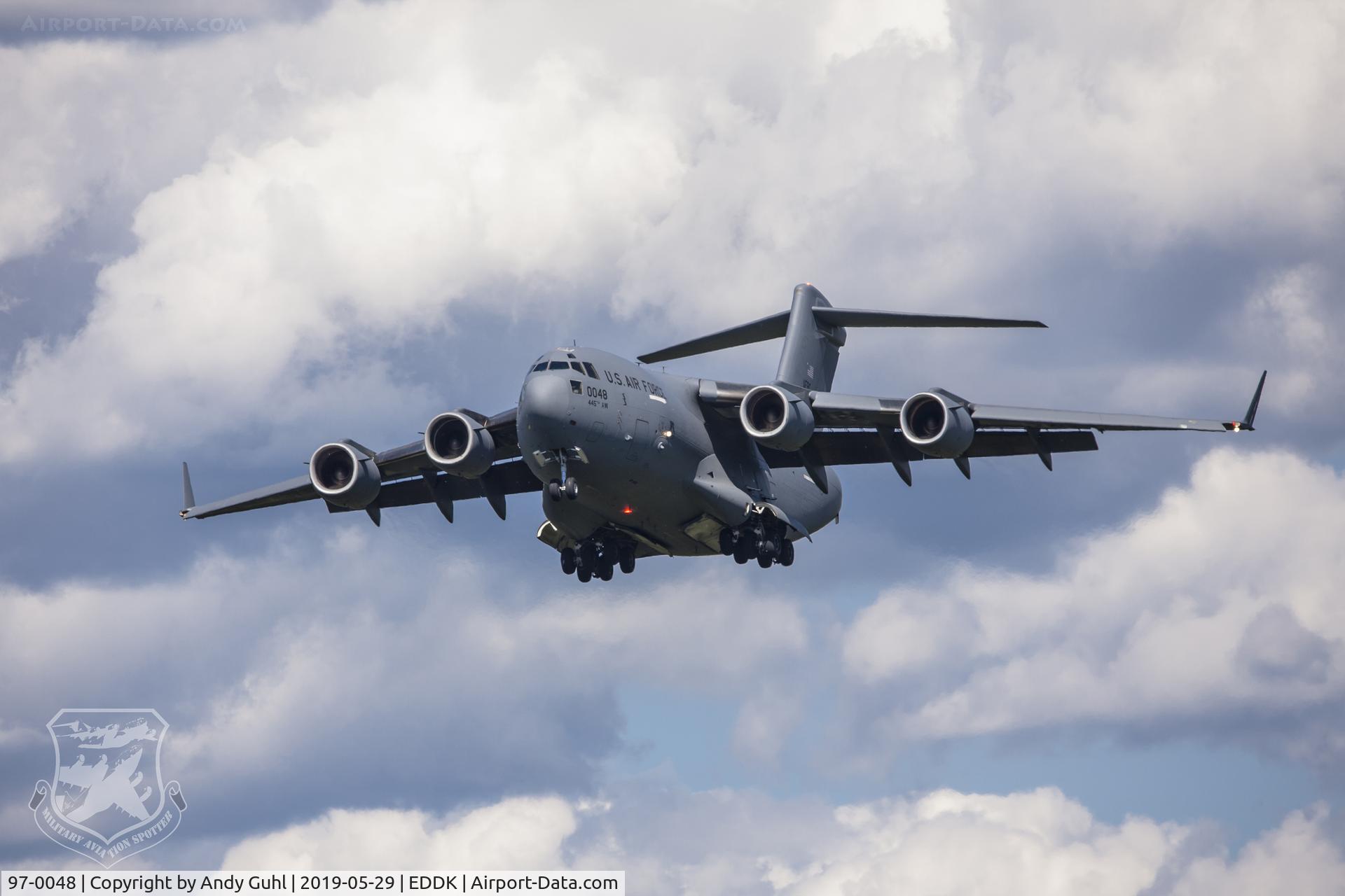 97-0048, 1997 Boeing C-17A Globemaster III C/N P-48, Wright-Patt
