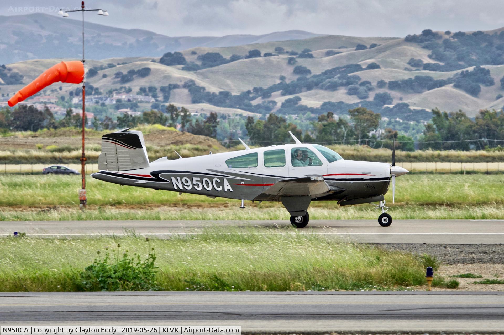 N950CA, 1974 Beech V35B Bonanza C/N D-9667, Livermore Airport California 2019.