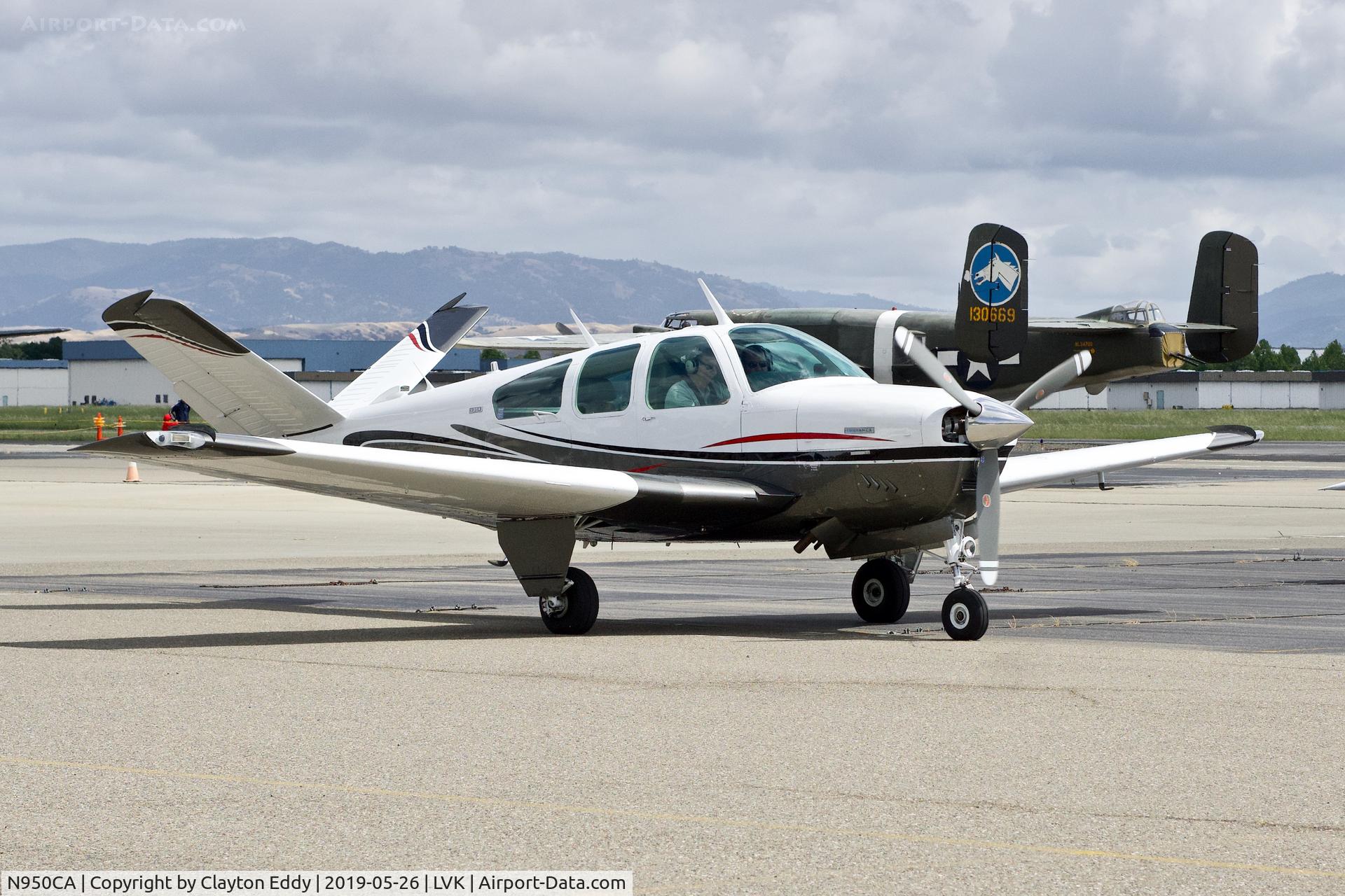 N950CA, 1974 Beech V35B Bonanza C/N D-9667, Livermore Airport California 2019.