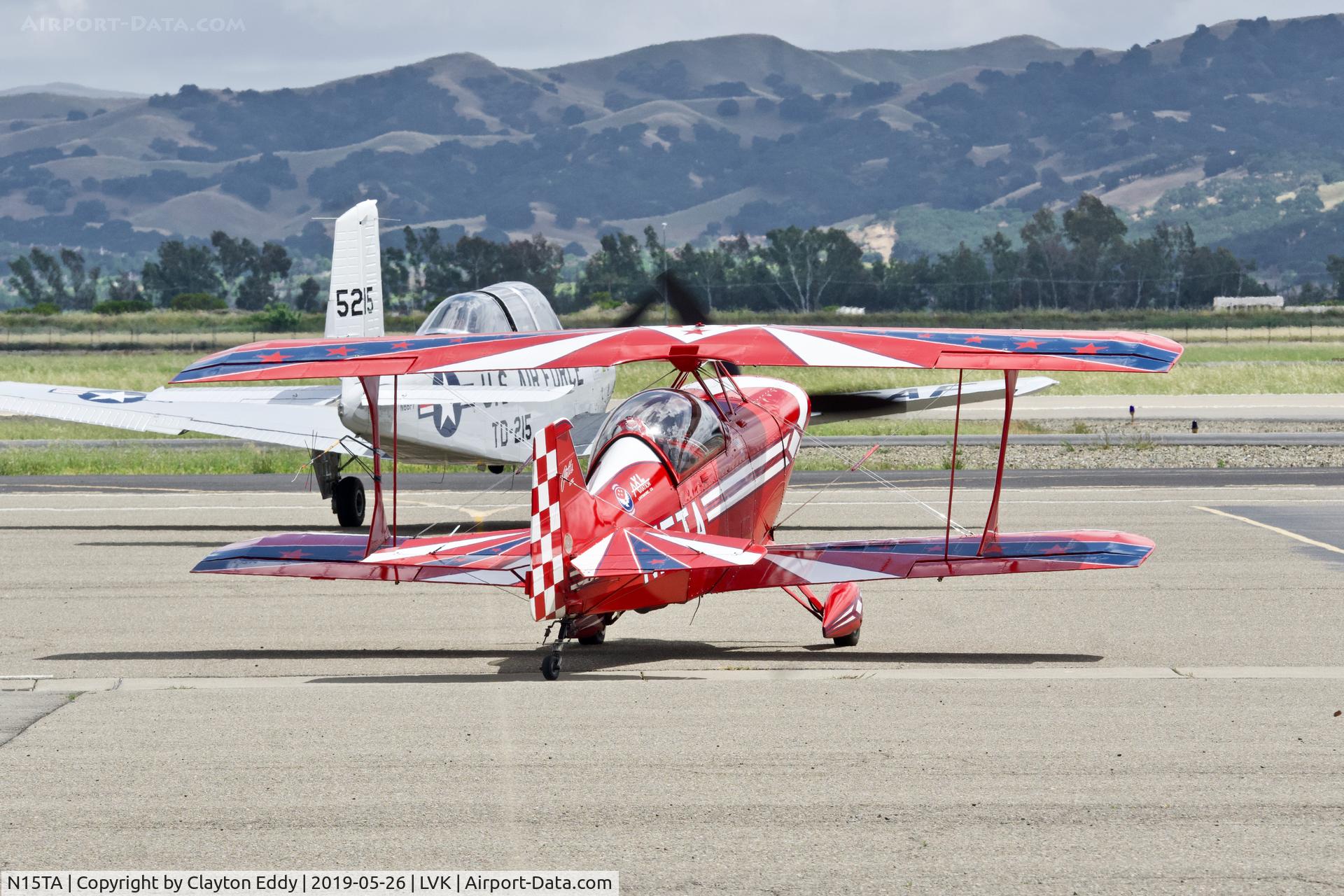 N15TA, 2001 Aviat Pitts S-2C Special C/N 6045, Livermore Airport California 2019.
