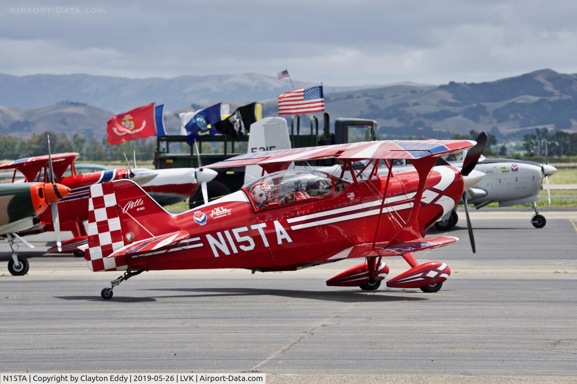 N15TA, 2001 Aviat Pitts S-2C Special C/N 6045, Livermore Airport California 2019.