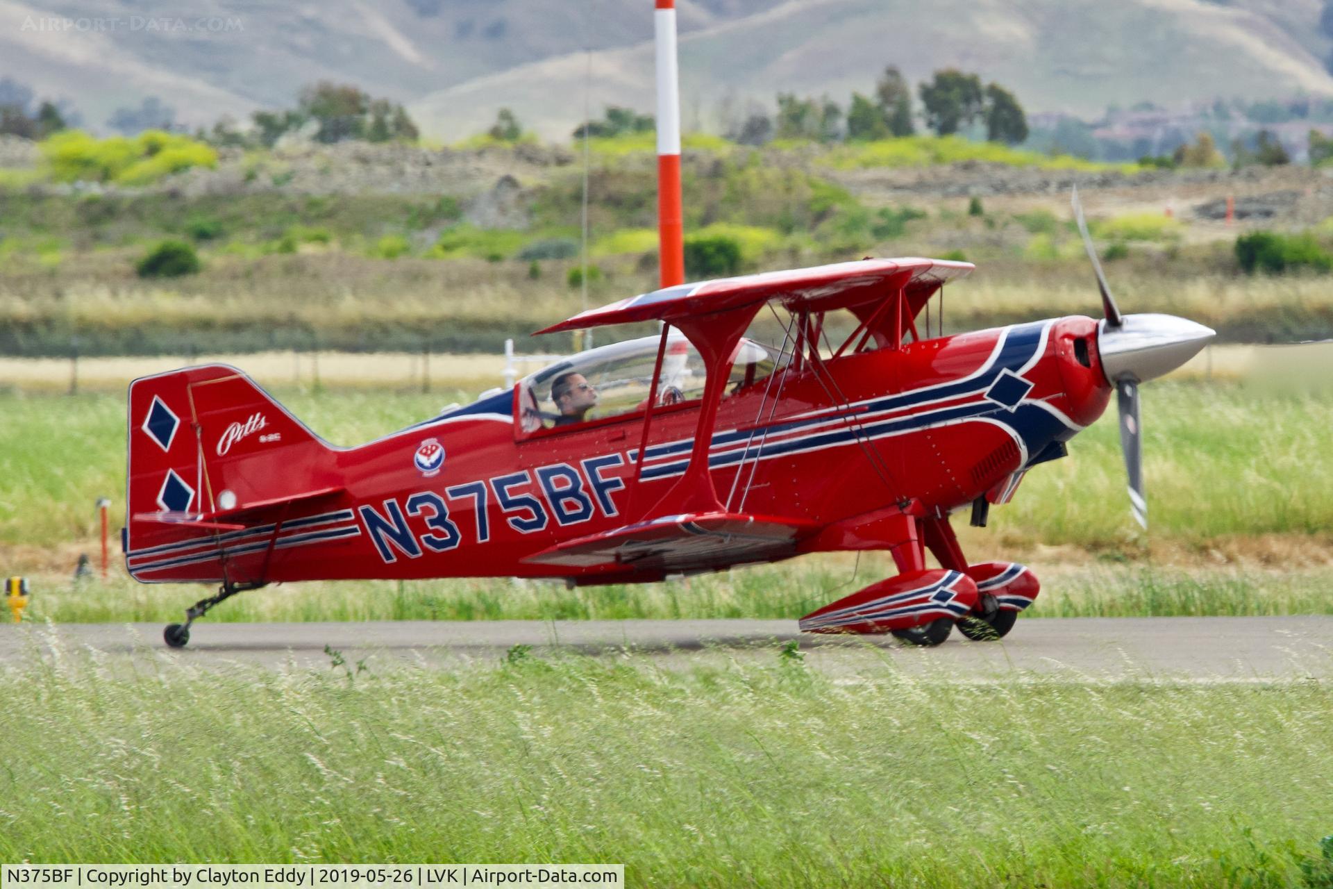 N375BF, 2005 Aviat Pitts S-2C Special C/N 6071, Livermore Airport California 2019.