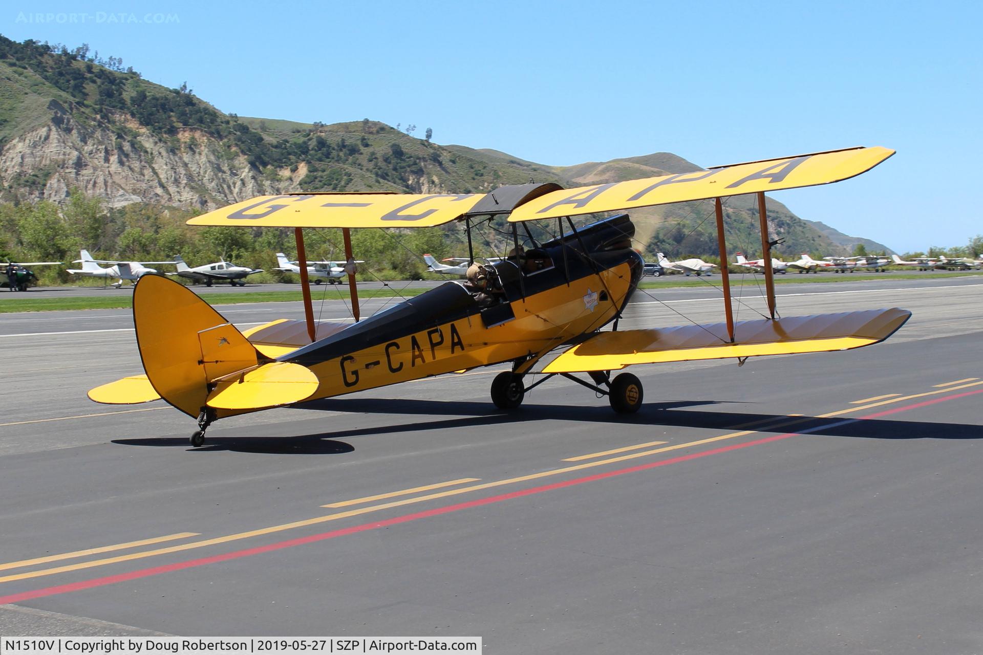 N1510V, 1928 De Havilland DH.60G Gipsy Moth C/N 506, 1948 rebuild DeHavilland DH.60G GIPSY MOTH, DeHavilland Grp.3II inverted inline air-cooled 120 Hp, taxi back