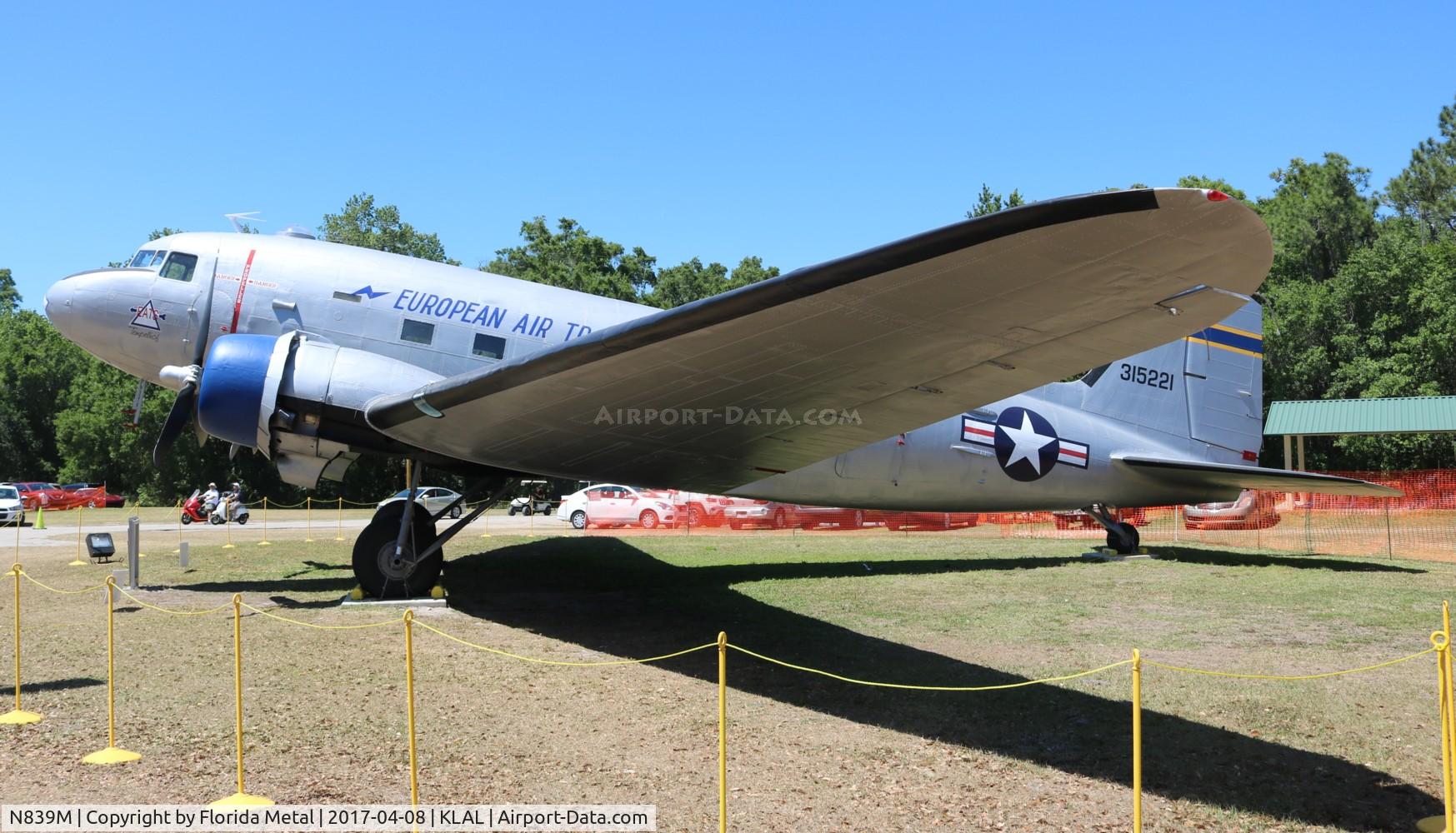 N839M, 1943 Douglas VC-47A Skytrain C/N 20166, C-47A