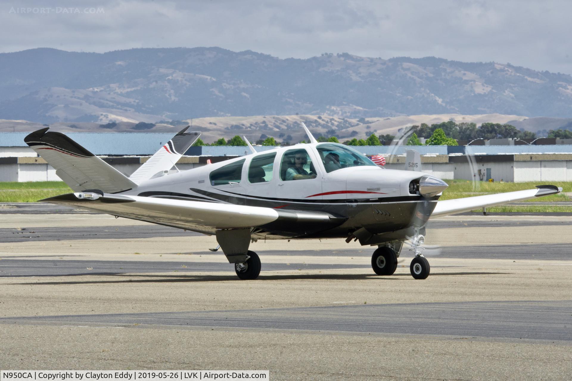 N950CA, 1974 Beech V35B Bonanza C/N D-9667, Livermore Airport California 2019.