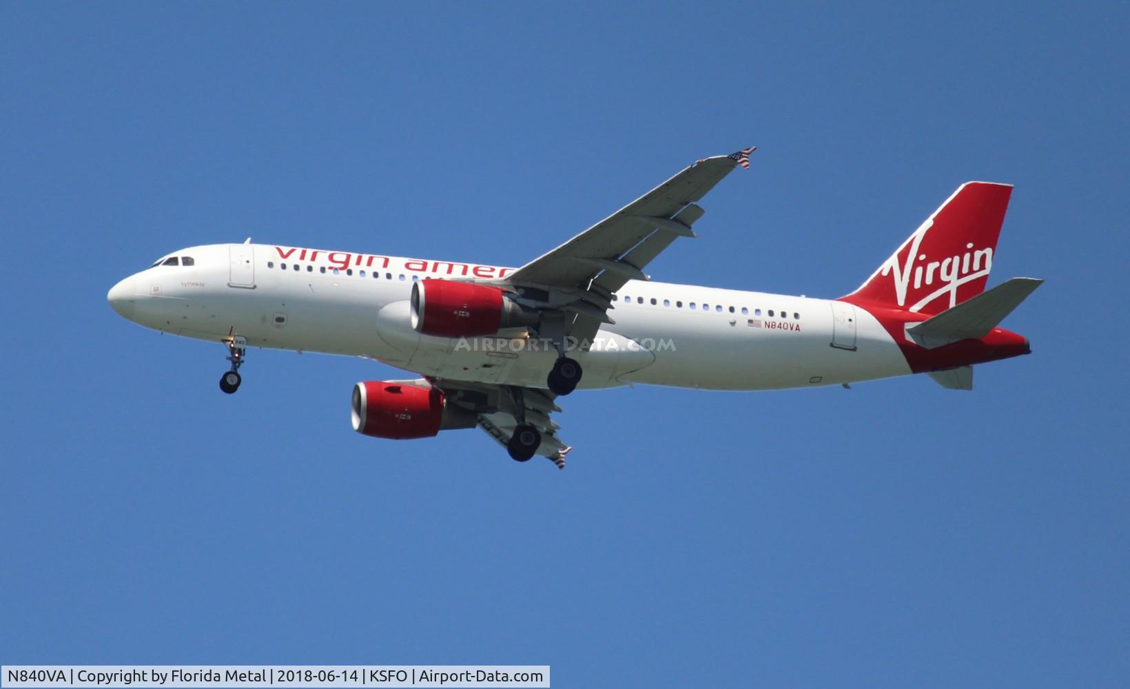 N840VA, 2011 Airbus A320-214 C/N 4616, Virgin America