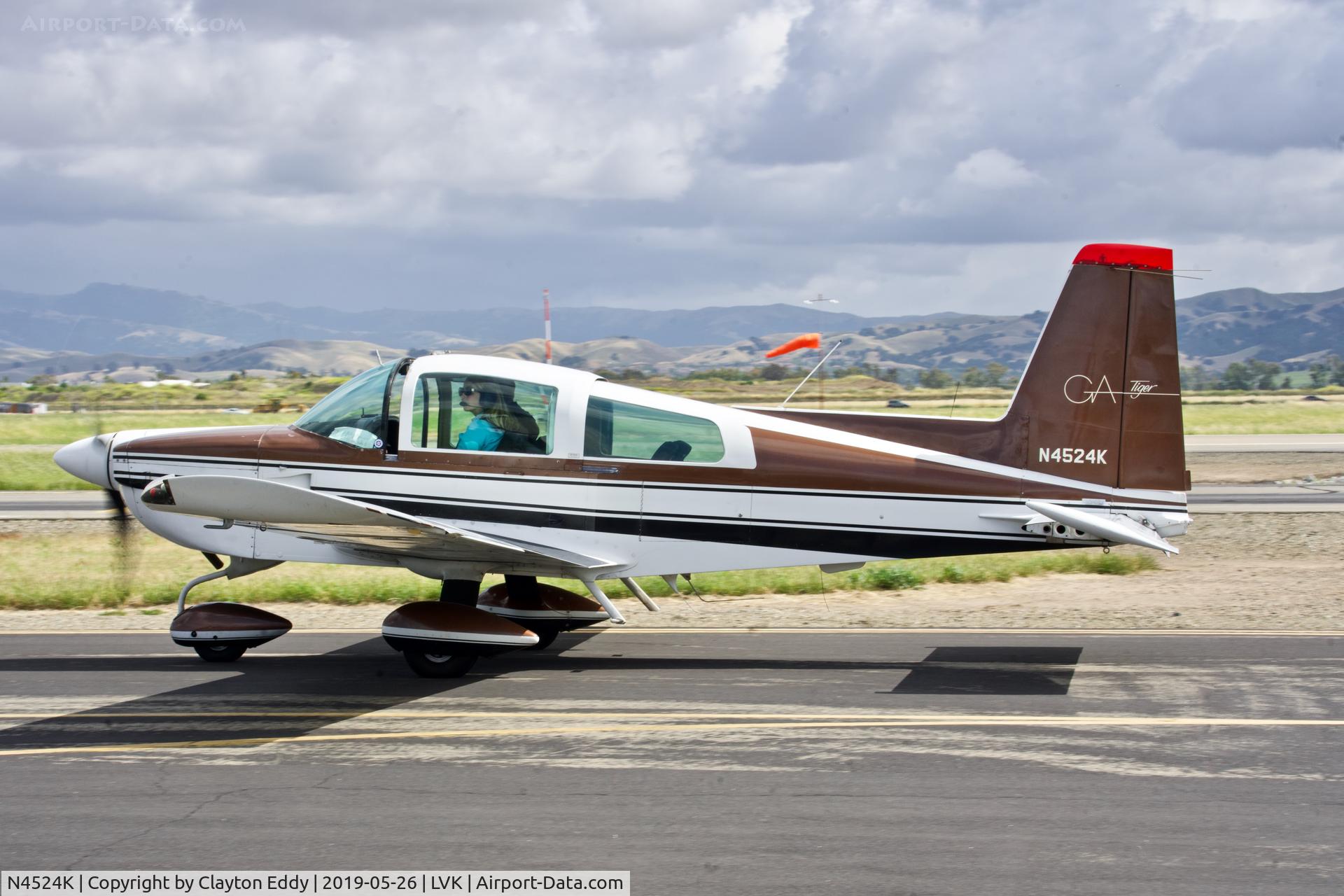 N4524K, 1979 Gulfstream American Corp AA-5B C/N AA5B1100, Livermore Airport California 2019.