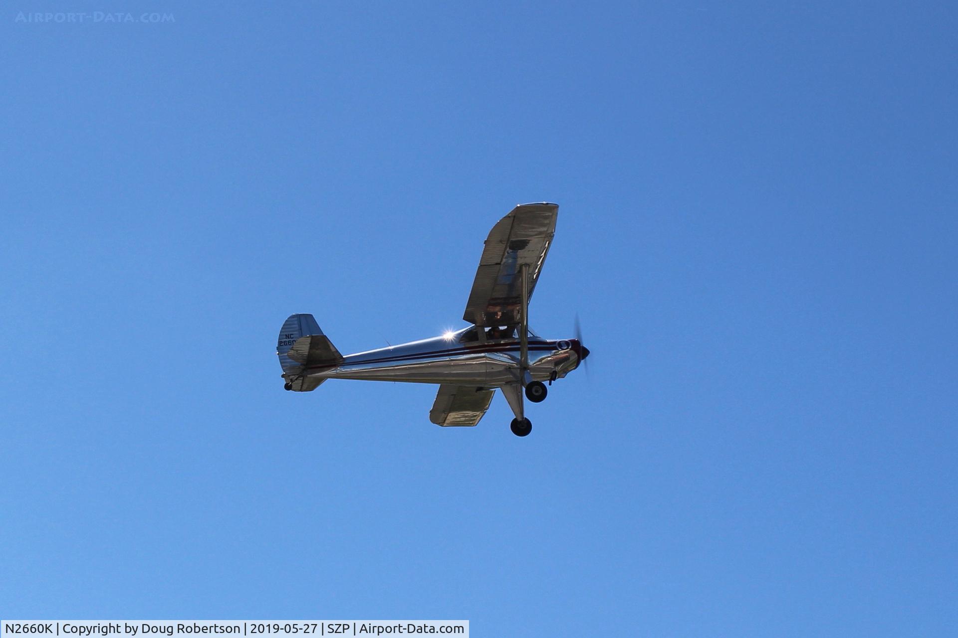 N2660K, 1947 Luscombe 8E Silvaire C/N 5387, 1947 Luscombe 8E SILVAIRE, Continental C85 85 Hp, takeoff climb Rwy 22