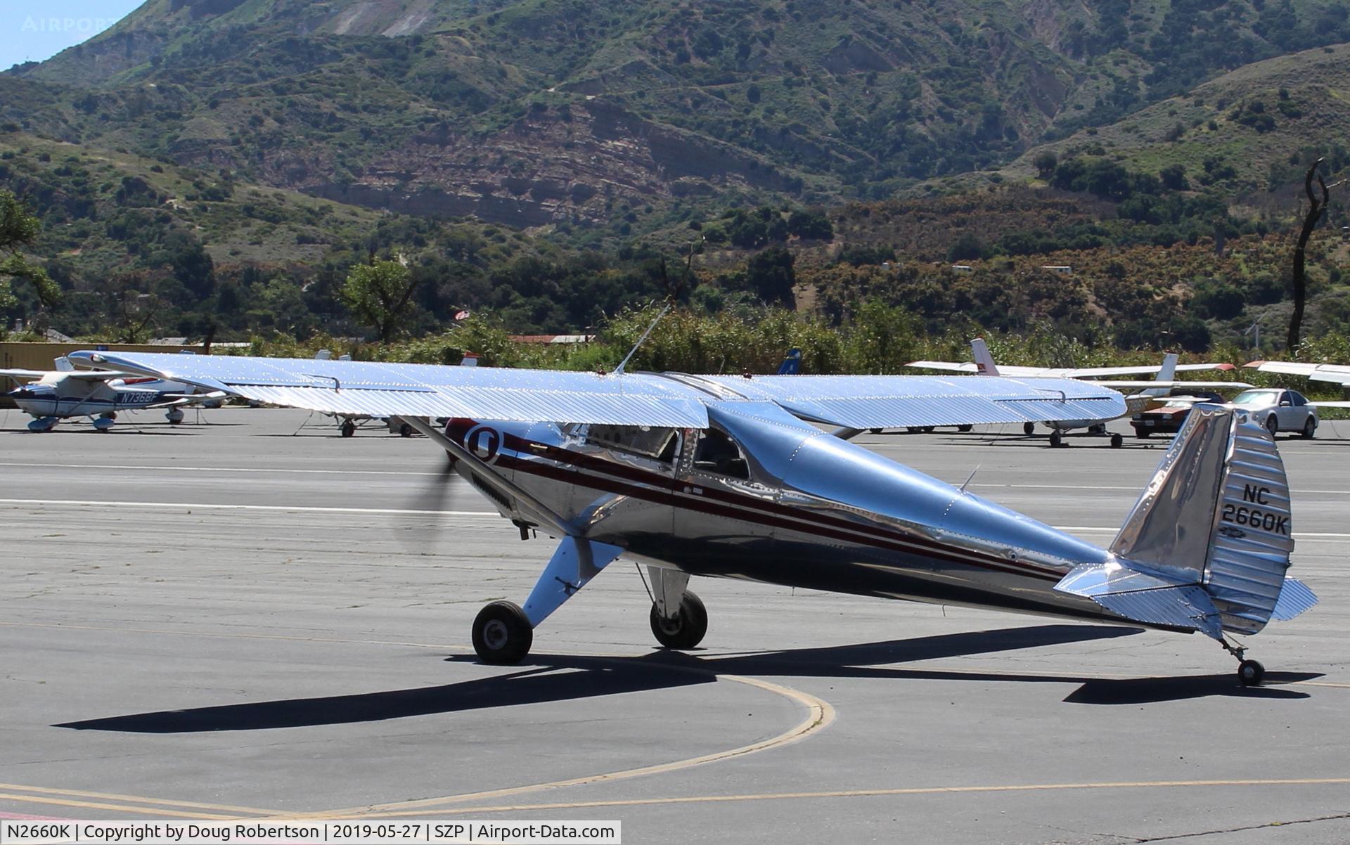 N2660K, 1947 Luscombe 8E Silvaire C/N 5387, 1947 Luscombe 8E SILVAIRE, Continental C85 85 Hp, well-kept appearance! Taxi to Rwy 22