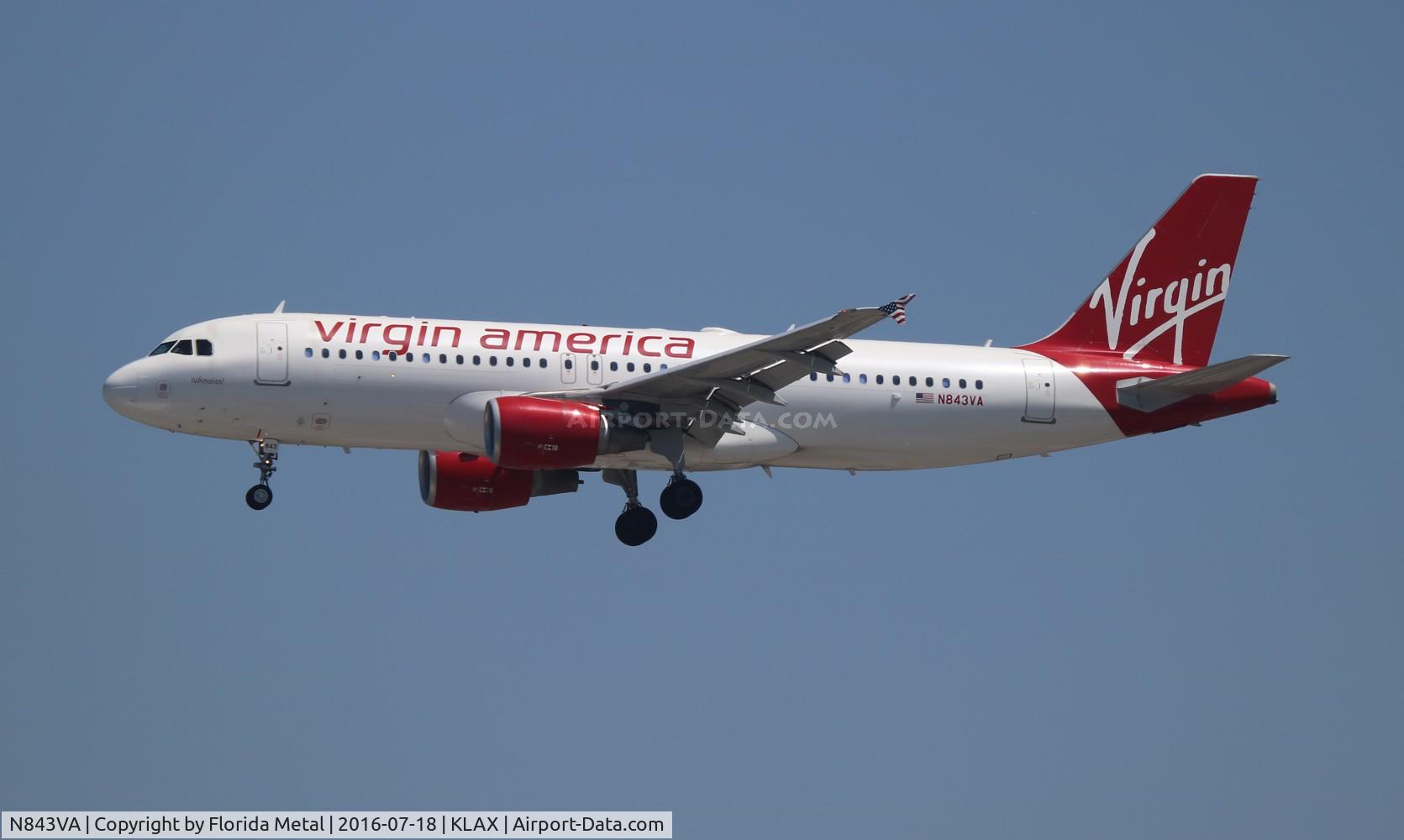 N843VA, 2011 Airbus A320-214 C/N 4814, Virgin America