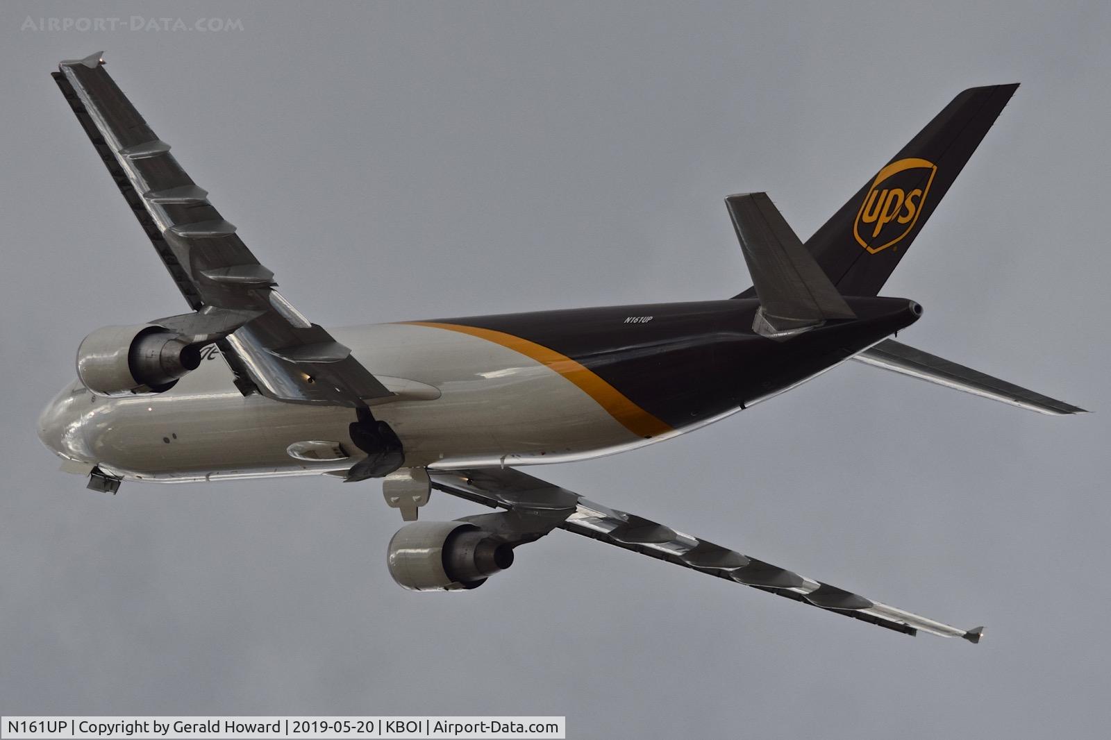 N161UP, 2004 Airbus A300F4-622R C/N 0850, Departing BOI