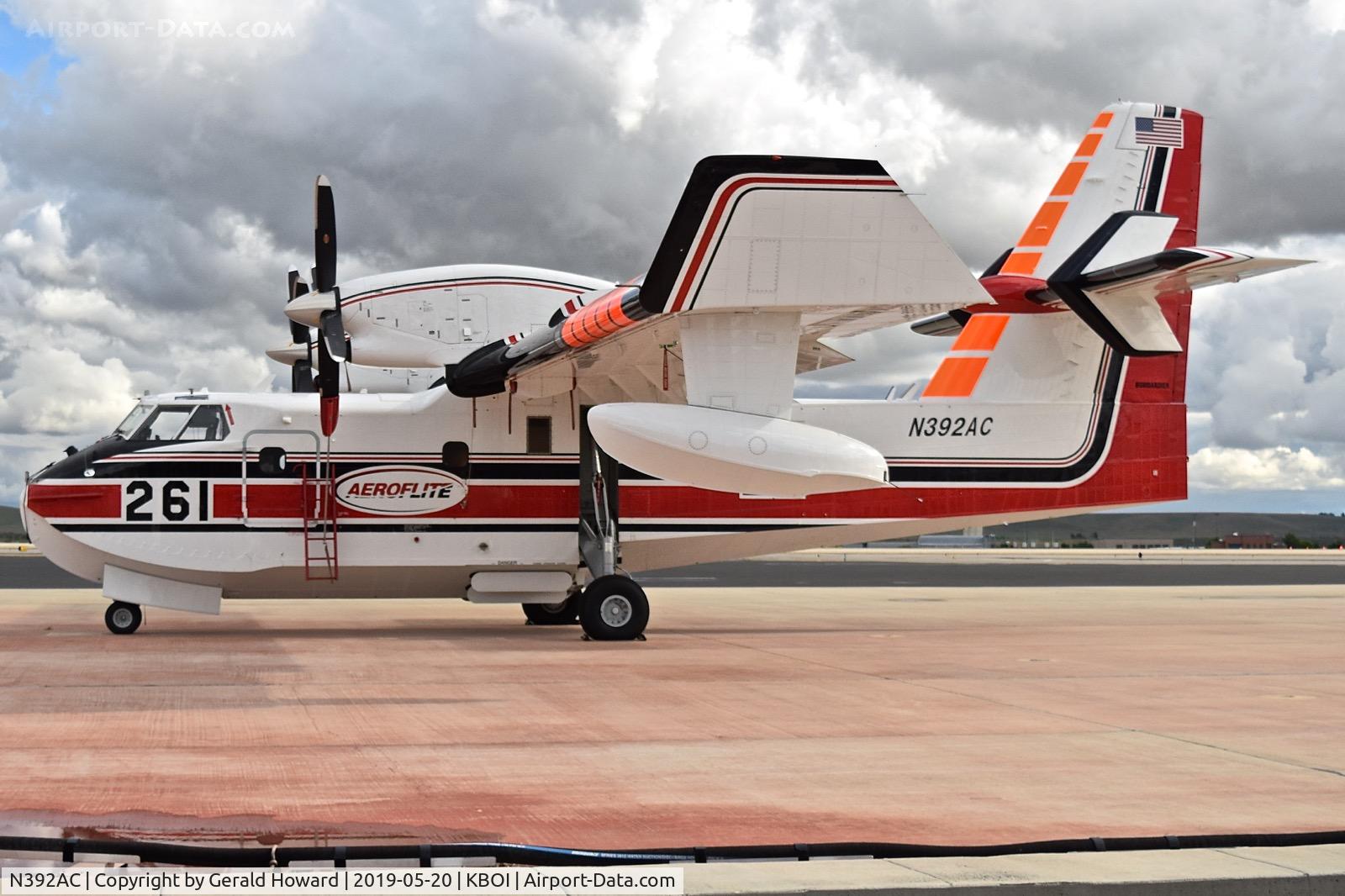 N392AC, 2014 Bombardier CL-215-6BN (CL-415) C/N 2092, Parked on the NIFC ramp.
