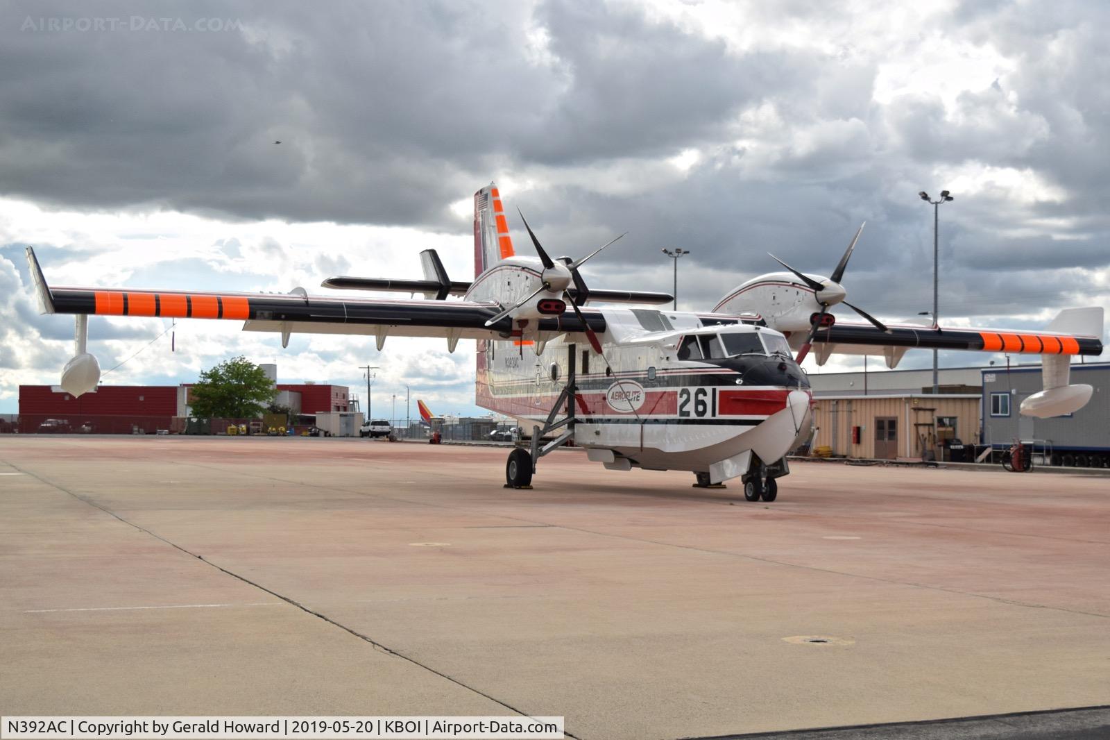 N392AC, 2014 Bombardier CL-215-6BN (CL-415) C/N 2092, Parked on the NIFC ramp.