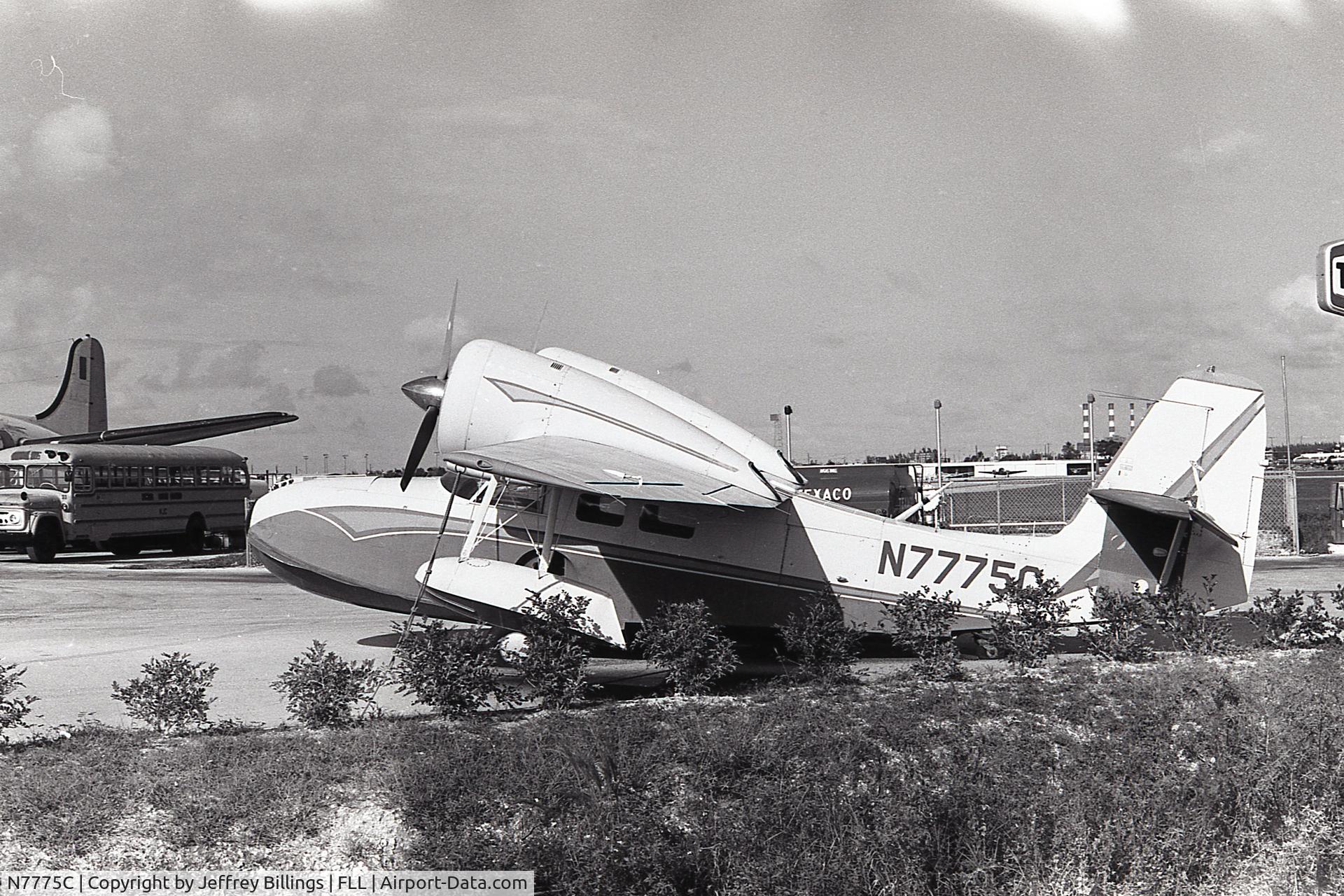 N7775C, 1964 SCAN 30 (G-44A Widgeon) C/N 21, Taken at Ft. Lauderdale International Airport around 1978