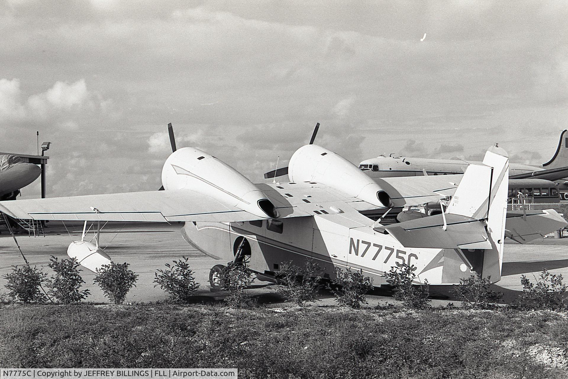 N7775C, 1964 SCAN 30 (G-44A Widgeon) C/N 21, Taken at Ft. Lauderdale International Airport in 1978