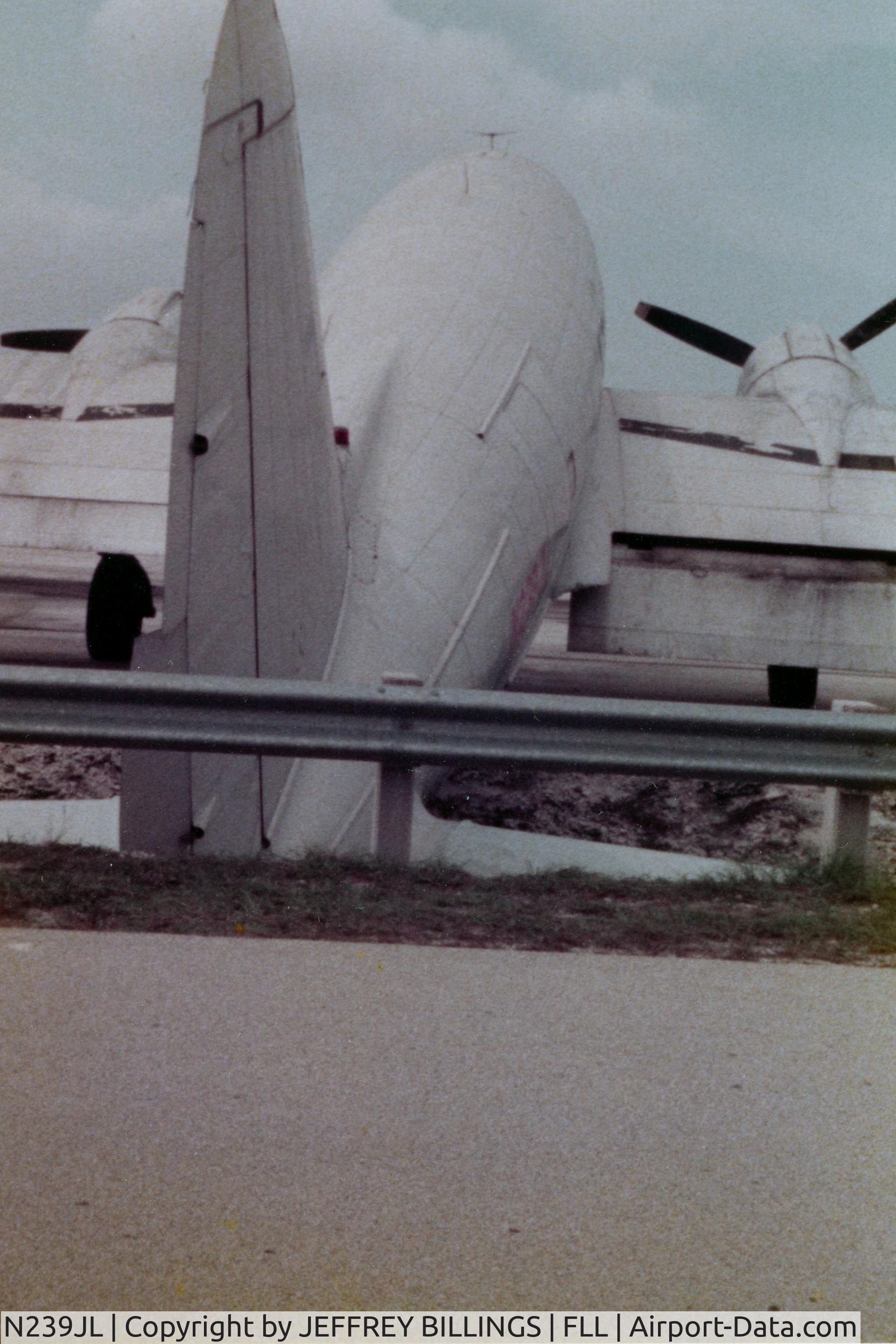 N239JL, 1945 Curtiss C-46F Commando C/N 22375, Taken at Ft. Lauderdale International airport in 1978.