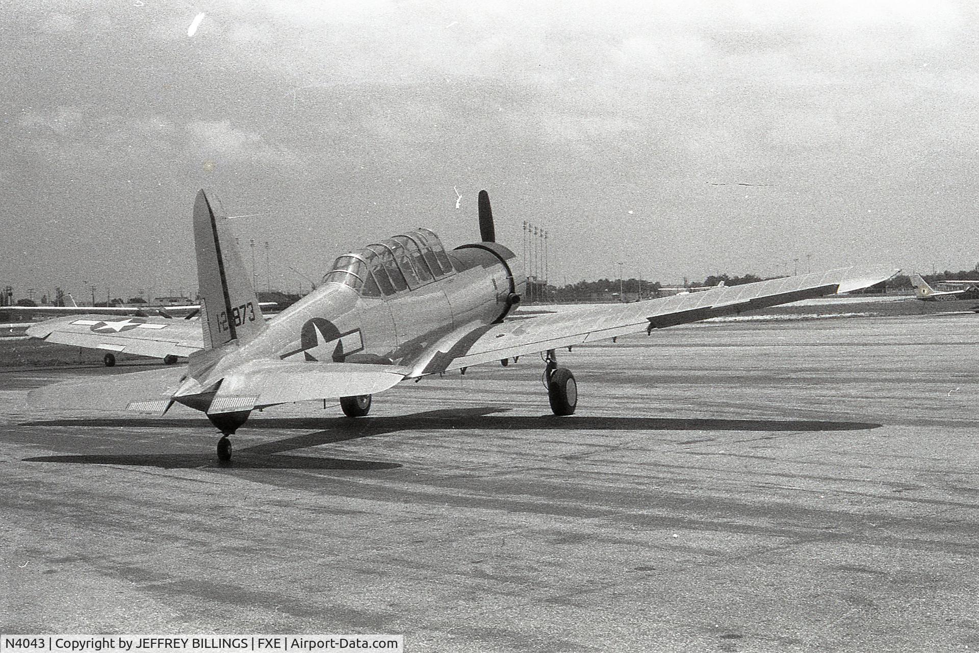 N4043, 1942 Consolidated Vultee BT-13A C/N 5712, Taken at Ft. Lauderdale Executive Airport in 1978.