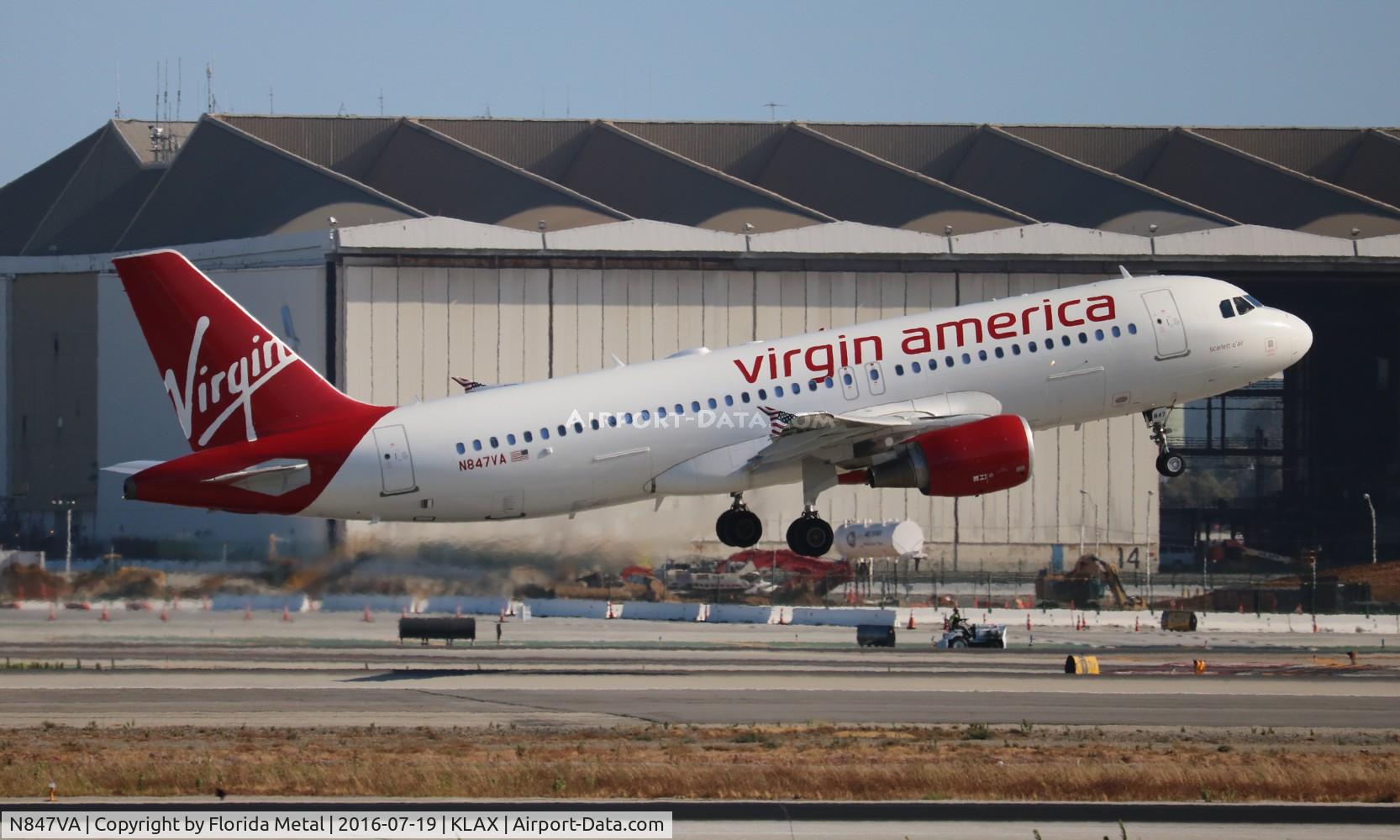 N847VA, 2011 Airbus A320-214 C/N 4948, Virgin America