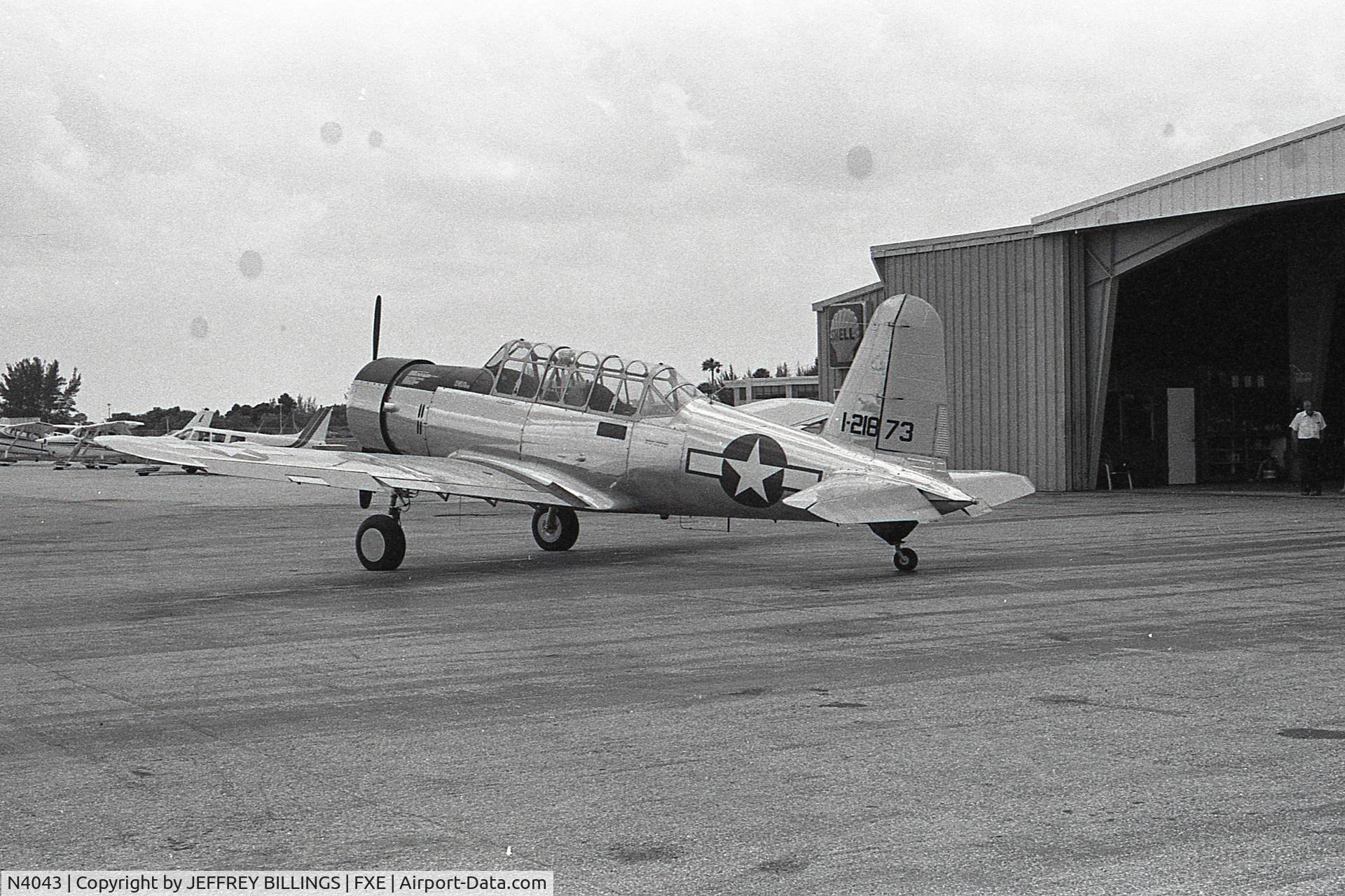N4043, 1942 Consolidated Vultee BT-13A C/N 5712, Taken at Ft. Lauderdale Executive Airport in 1978.