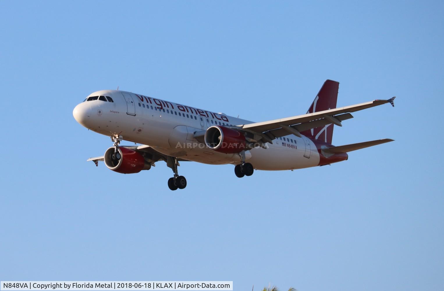 N848VA, 2011 Airbus A320-214 C/N 4959, Virgin America