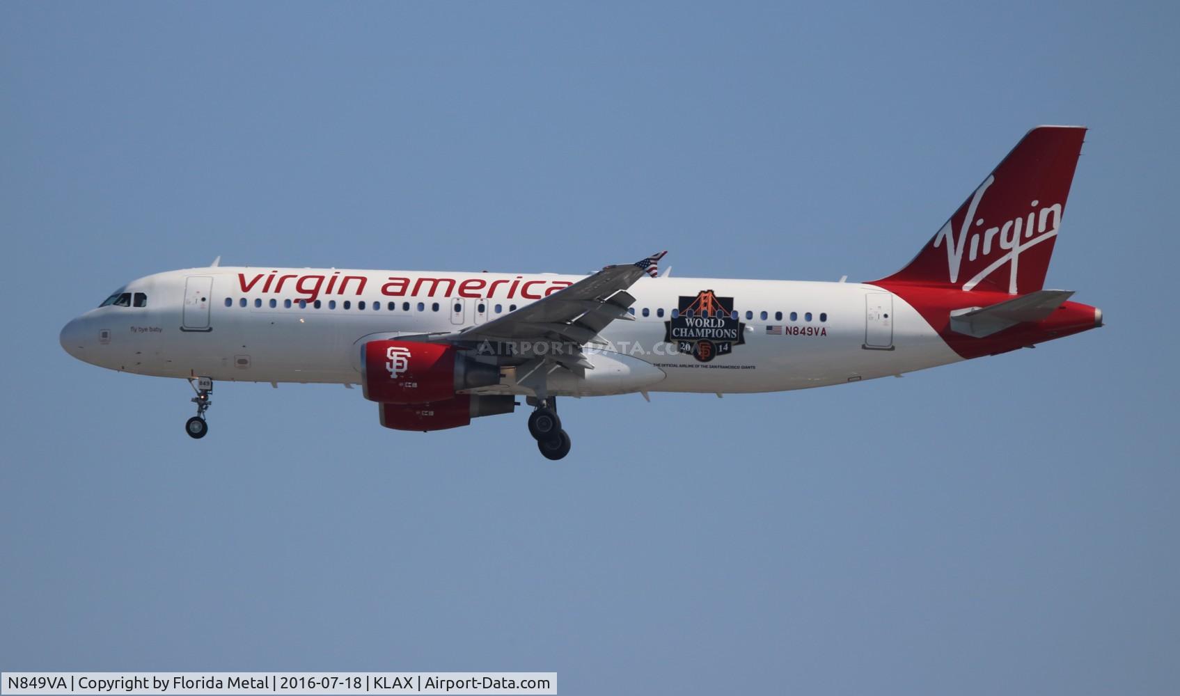 N849VA, 2011 Airbus A320-214 C/N 4991, Virgin America