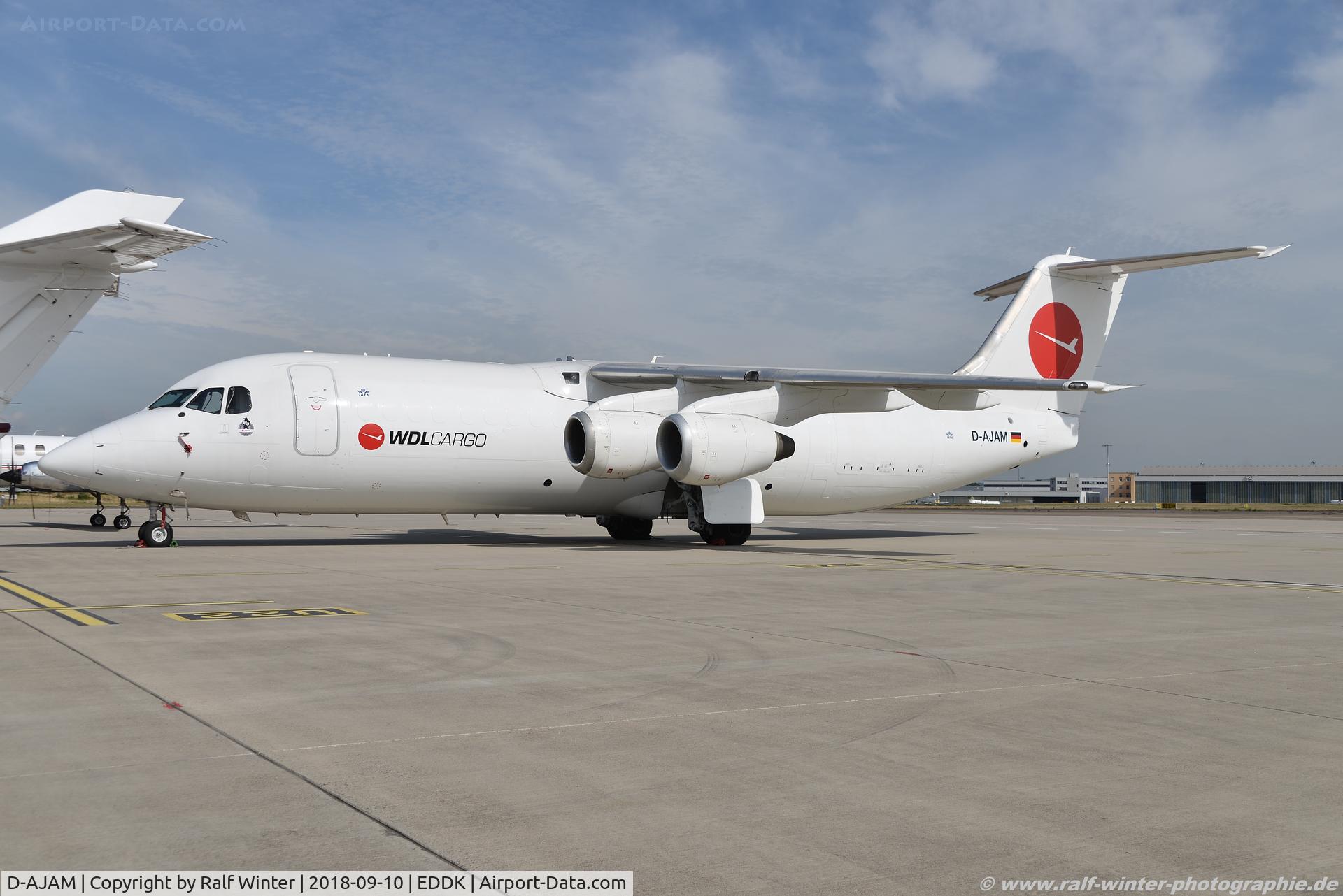 D-AJAM, 1989 British Aerospace BAe-146-300QT Quiet Trader C/N E3150, BAe British Aerospace 146-300QT - WDL Aviation - E3150 - D-AJAM - 10.09.2018 - CGN