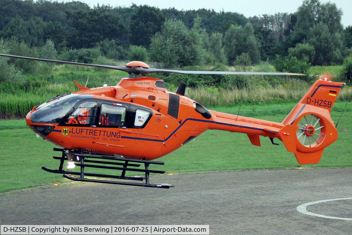 D-HZSB, 2007 Eurocopter EC-135T-2 C/N 0542, D-HZSB at UKSH Lübeck