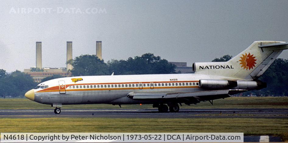 N4618, 1965 Boeing 727-35 C/N 18846, Boeing 727-35 of National Airlines as seen at what was then known as National Airport in May 1973.