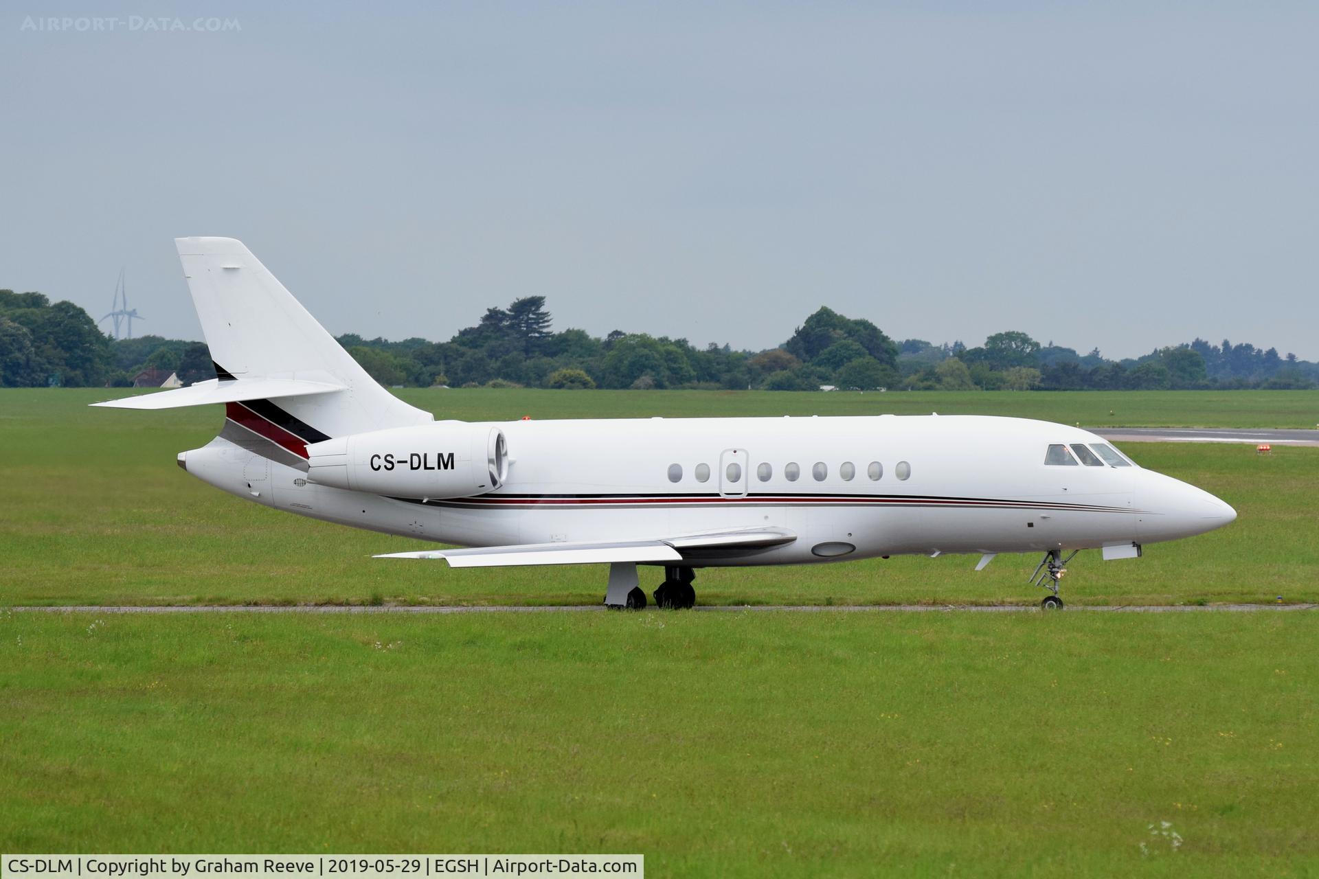 CS-DLM, 2006 Dassault Falcon 2000EX C/N 91, Departing from Norwich.