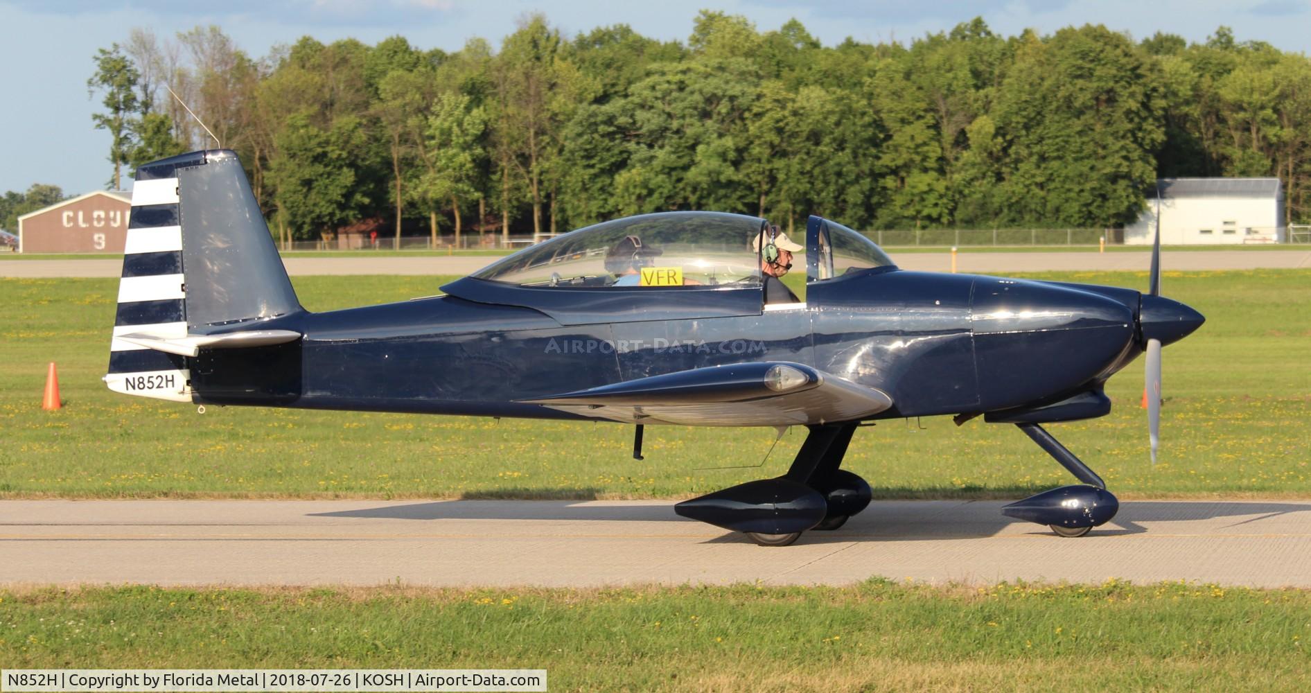 N852H, Vans RV-8A C/N 81985, RV-8A