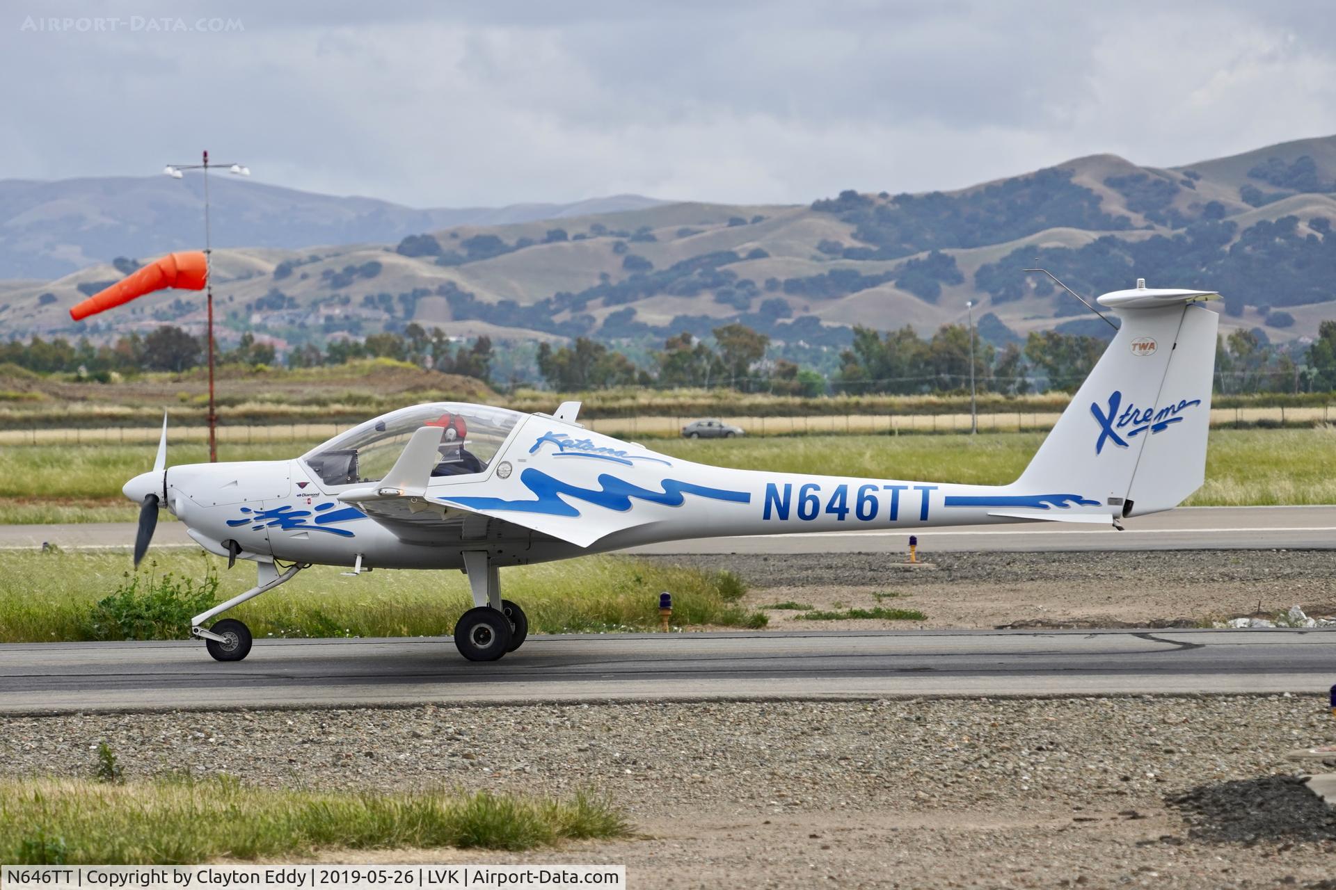 N646TT, 1998 Diamond HK-36TTC Super Dimona C/N 36.646, Livermore Airport California 2019.