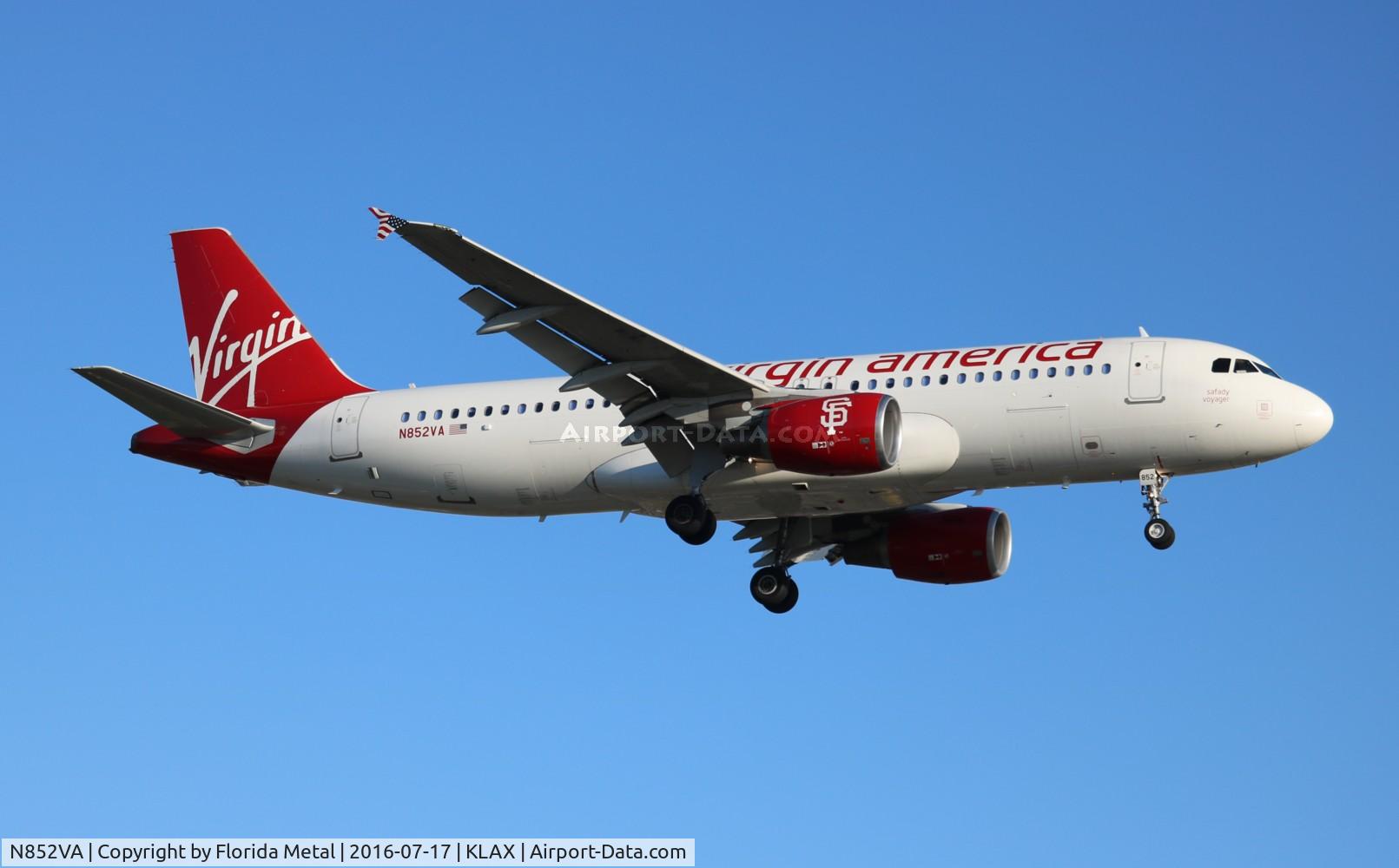 N852VA, 2012 Airbus A320-214 C/N 5004, Virgin America