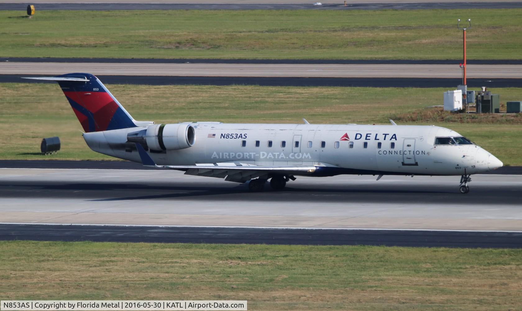 N853AS, 2000 Bombardier CRJ-200ER (CL-600-2B19) C/N 7374, Delta Connection