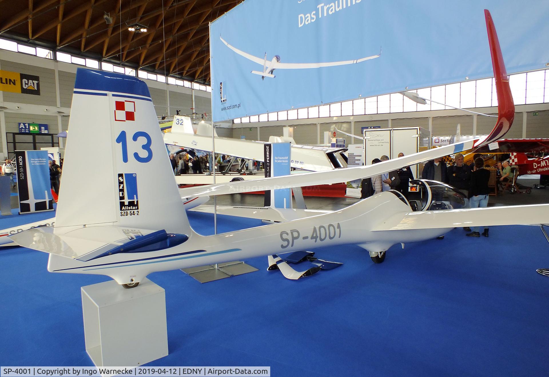 SP-4001, 2016 Allstar PZL SZD-54-2 Perkoz C/N 542.A.16.013, PZL-Bielsko SZD-54-2 Perkoz at the AERO 2019, Friedrichshafen
