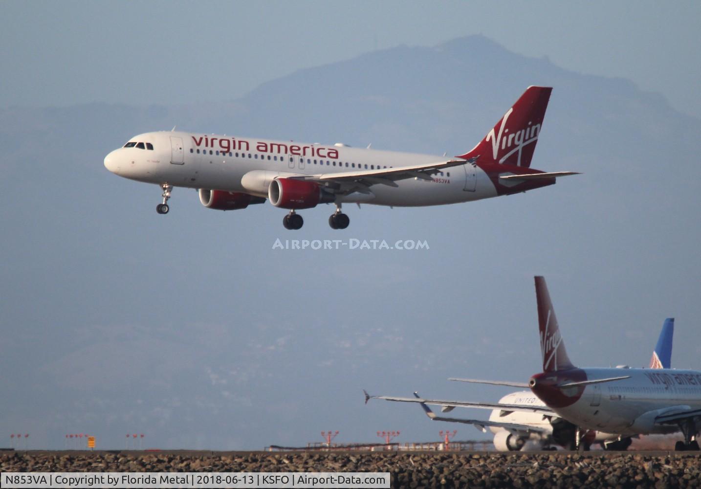 N853VA, 2012 Airbus A320-214 C/N 5034, Virgin America
