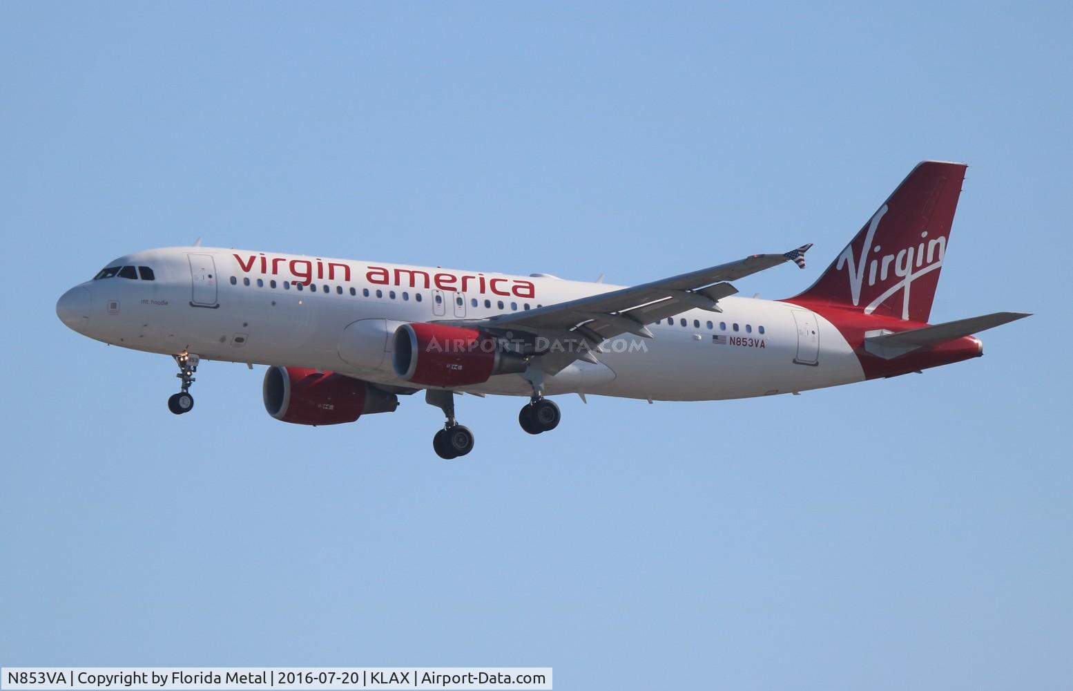 N853VA, 2012 Airbus A320-214 C/N 5034, Virgin America