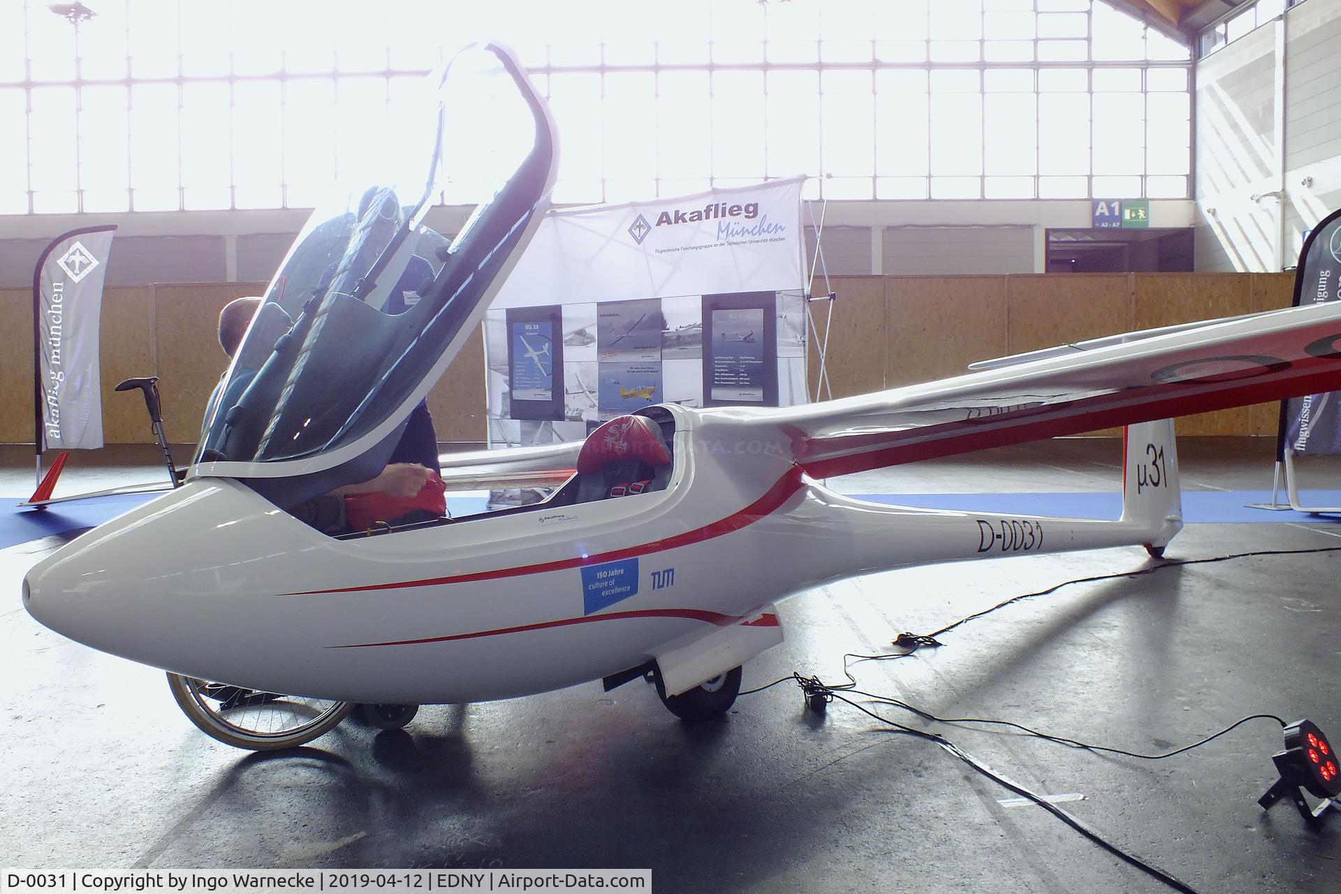 D-0031, 2017 Akaflieg München Mü 31 C/N 01, Akaflieg München Mü 31 at the AERO 2019, Friedrichshafen