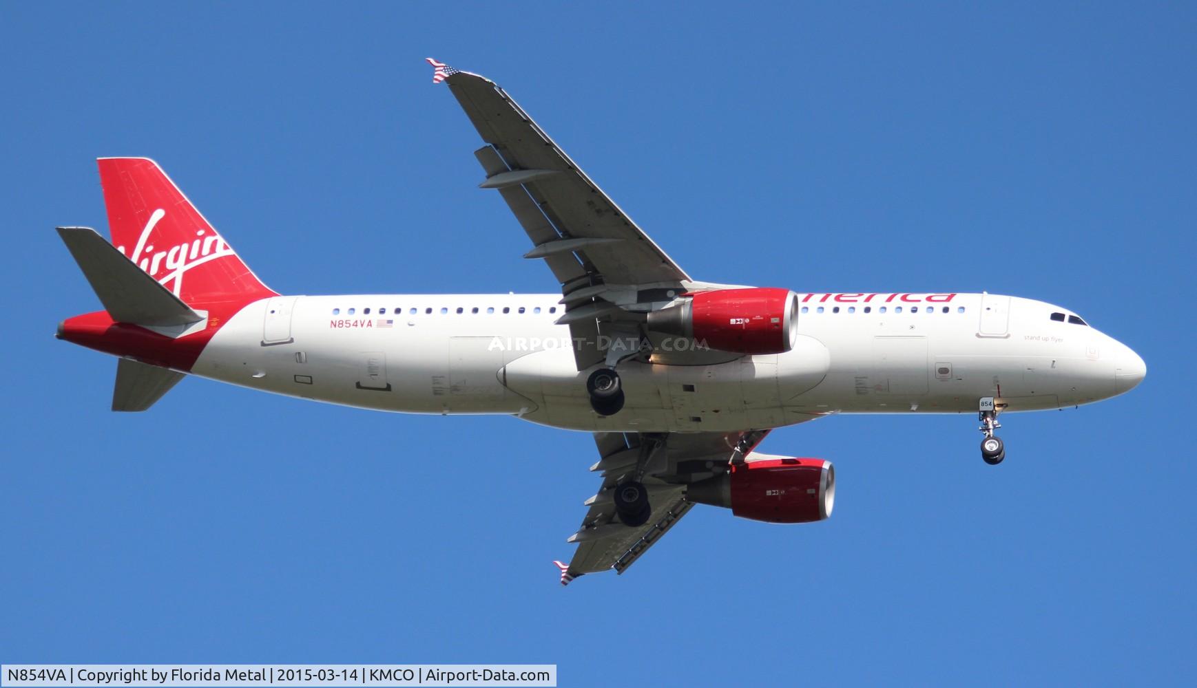 N854VA, 2012 Airbus A320-214 C/N 5058, Virgin America