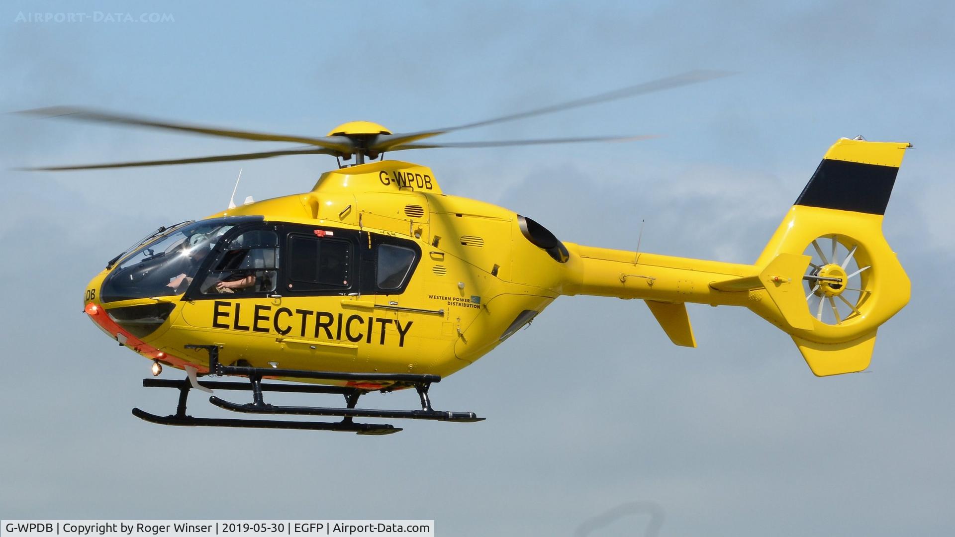 G-WPDB, 1999 Eurocopter EC-135P-1 C/N 0112, Visiting helicopter operated by Western Power Distribution.