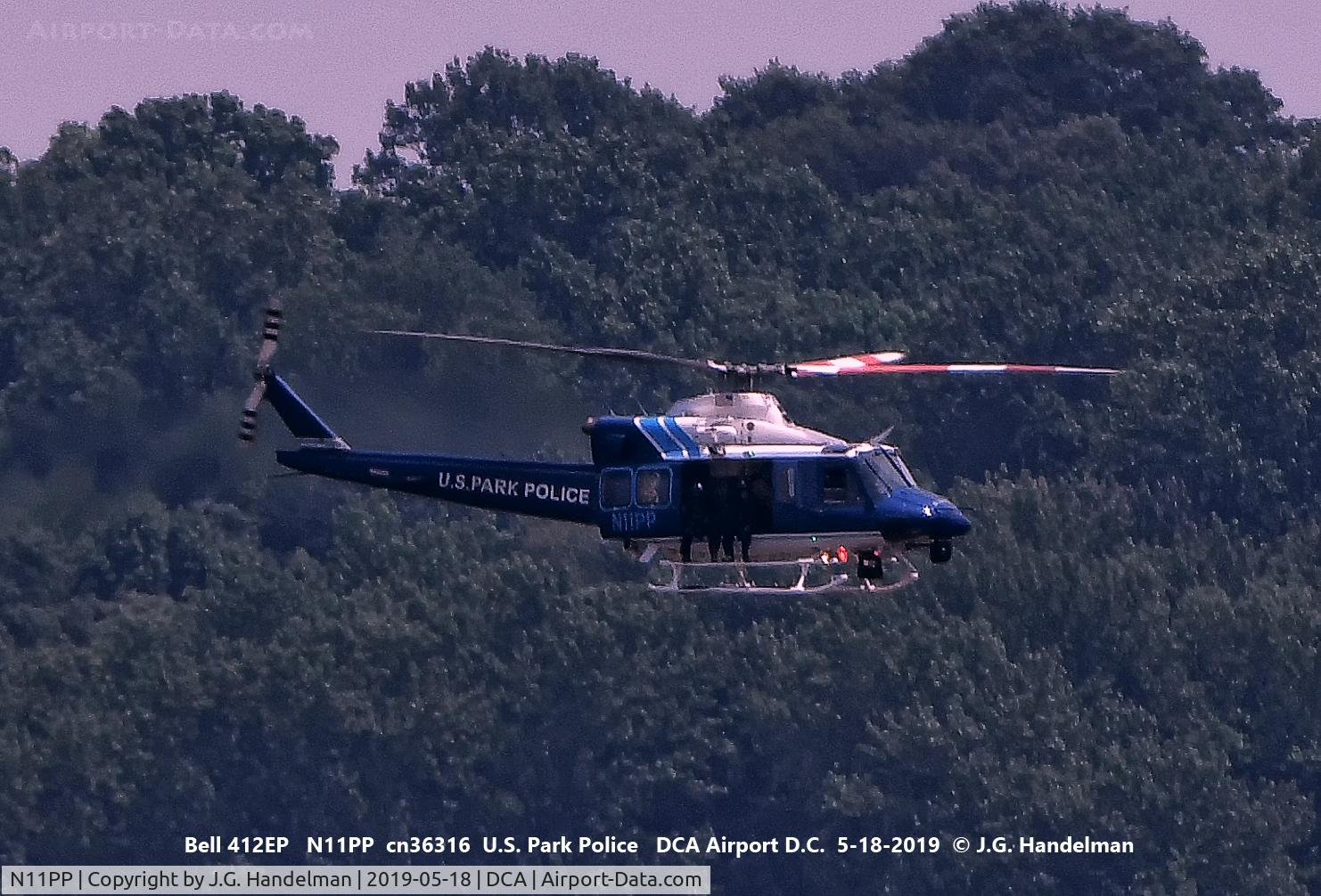 N11PP, 2003 Bell 412EP C/N 36316, Over Potomac River.