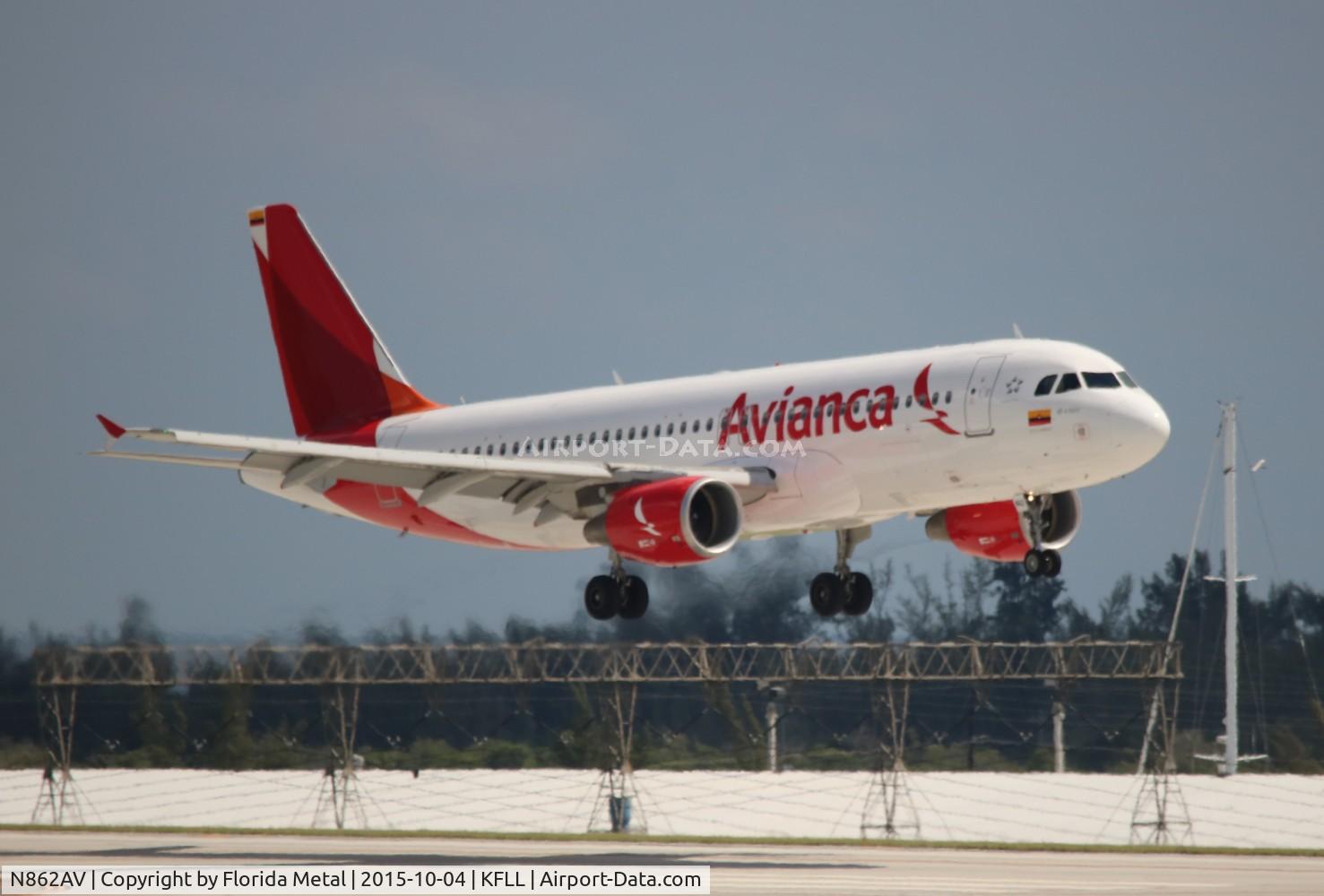 N862AV, 2011 Airbus A320-214 C/N 4862, Avianca