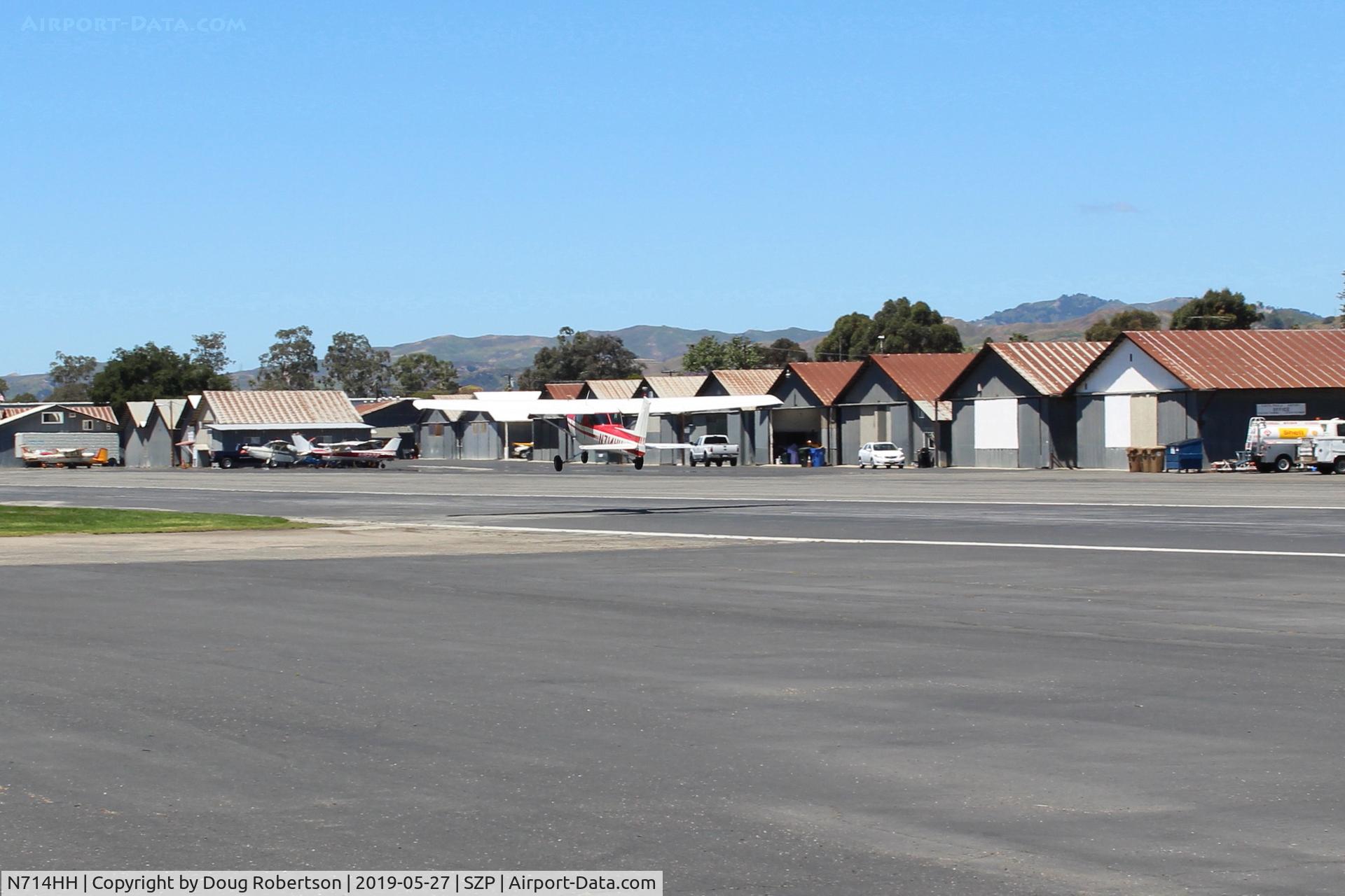 N714HH, 1977 Cessna 150M C/N 15079185, 1977 Cessna 150M, Continental O-200 100 Hp, takeoff climb Rwy 22