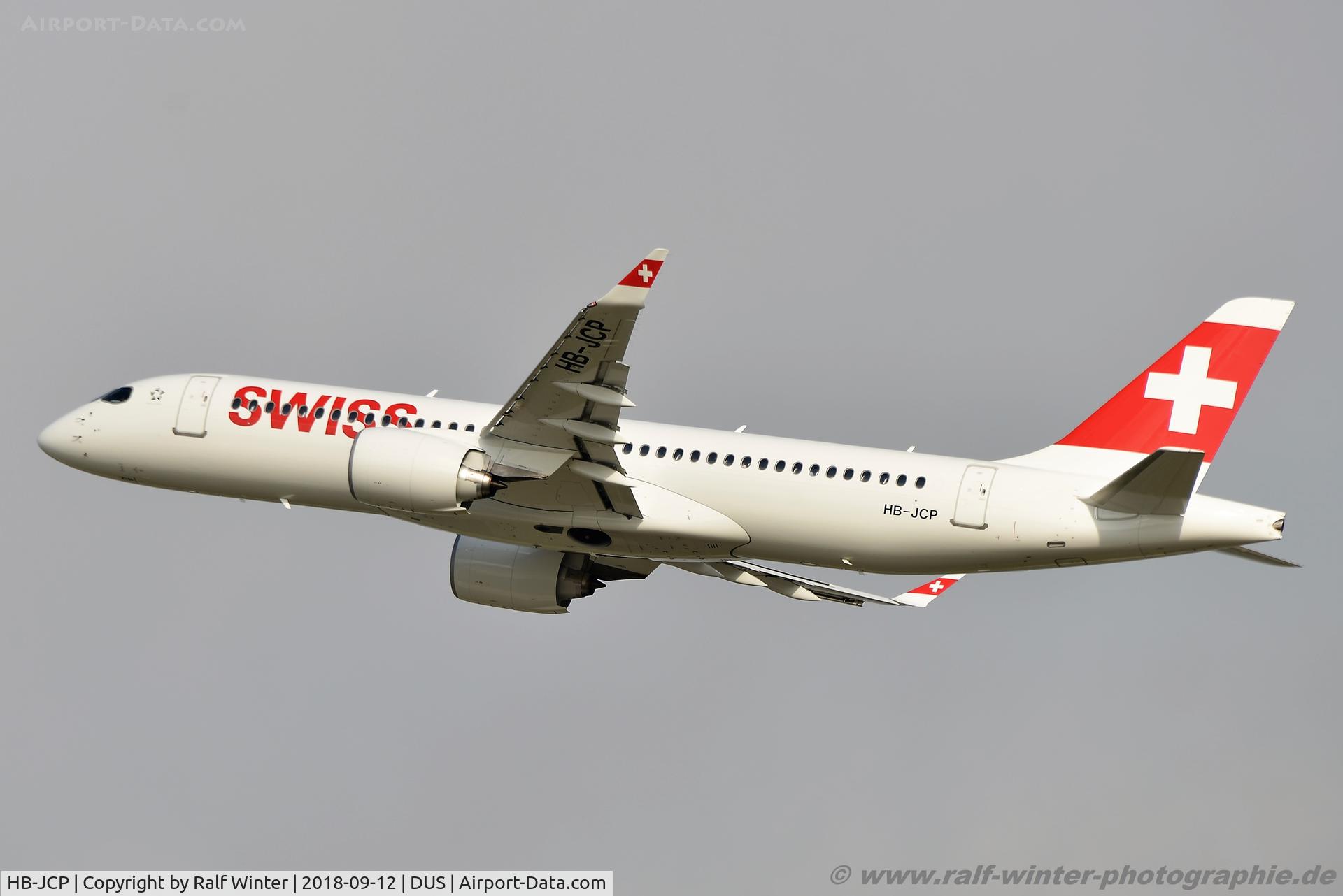 HB-JCP, 2018 Airbus A220-300 C/N 55036, Airbus A220-300 -  LX SWR Swiss - 55036 - HB-JCP - 12.09.2018 - DUS
