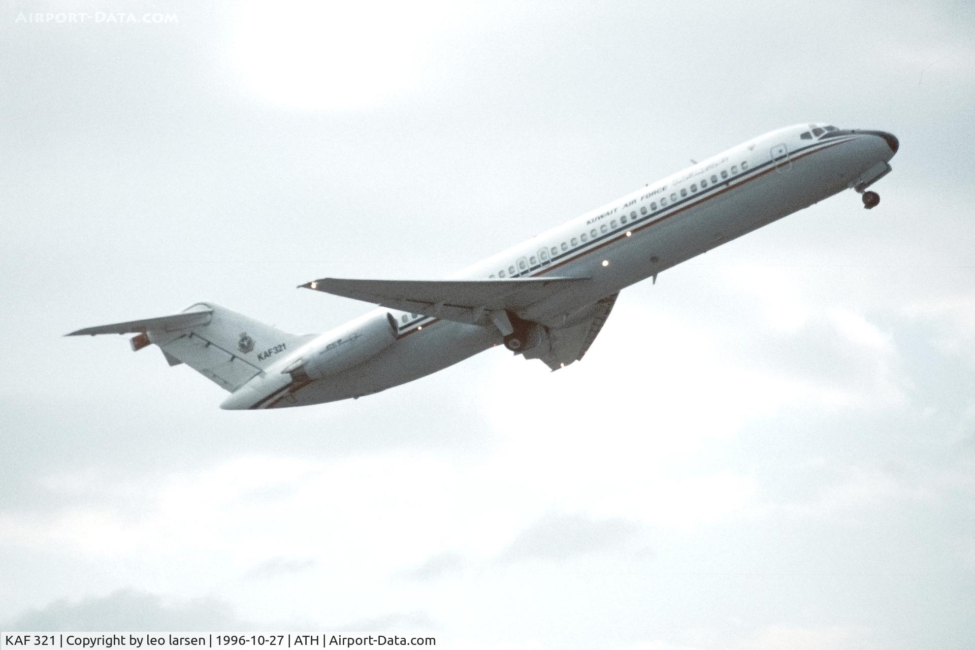 KAF 321, 1976 McDonnell Douglas DC-9-32F C/N 47690, Athens 27.10.1996
