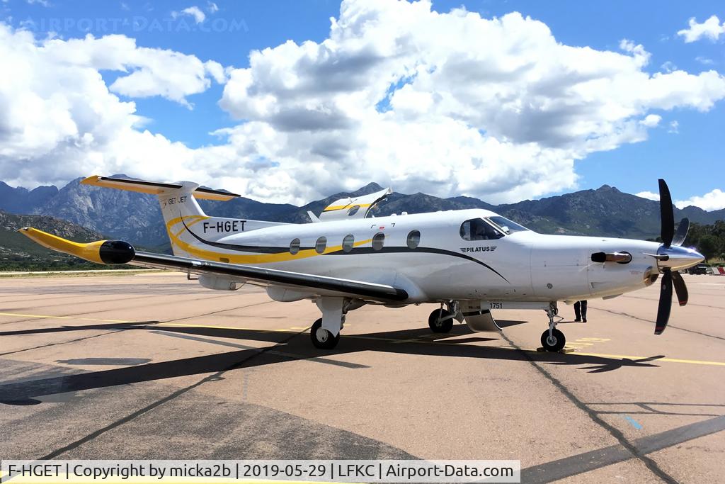F-HGET, 2017 Pilatus PC-12/47E C/N 1751, Parked