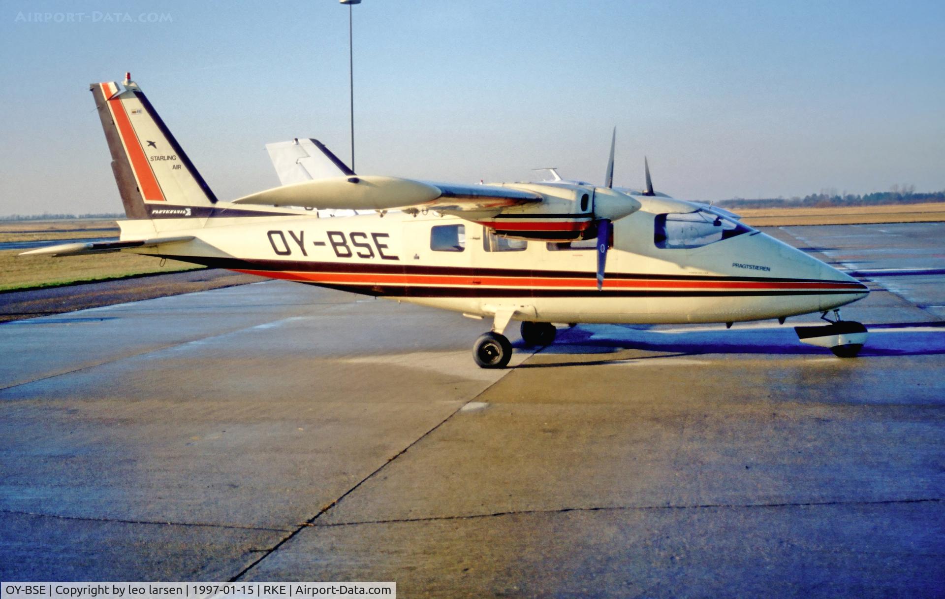 OY-BSE, 1979 Partenavia P-68B C/N 174, Roskilde 15.1.1997