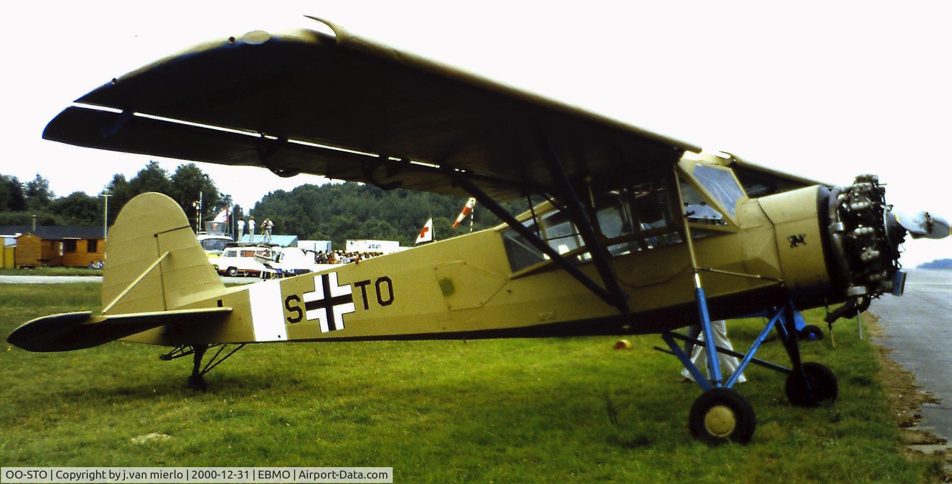 OO-STO, 1945 Morane-Saulnier MS-505 Criquet C/N 269, Airshow Moorsele, Belgium