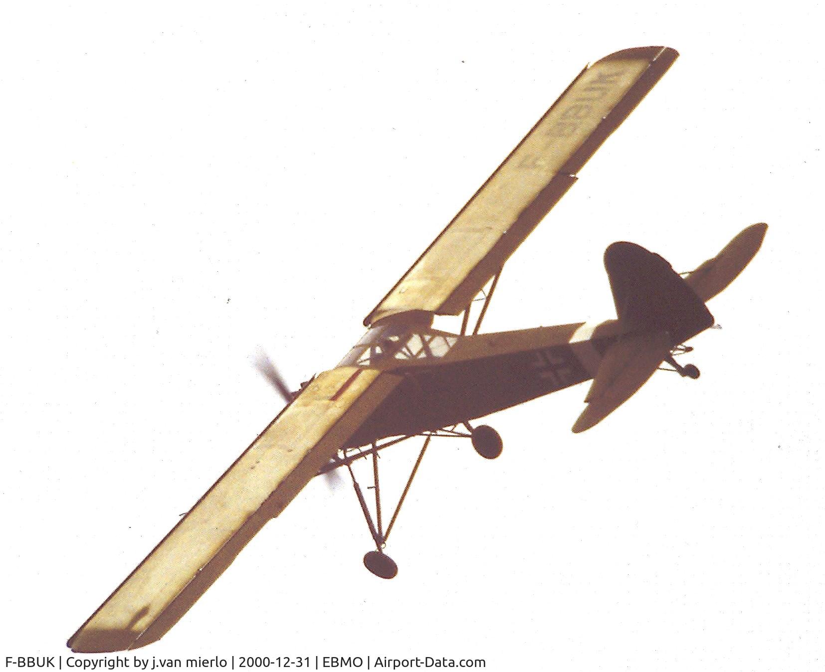 F-BBUK, 1945 Morane-Saulnier MS-505 Criquet C/N 269, Performing at a Belgian air show as OO-STO